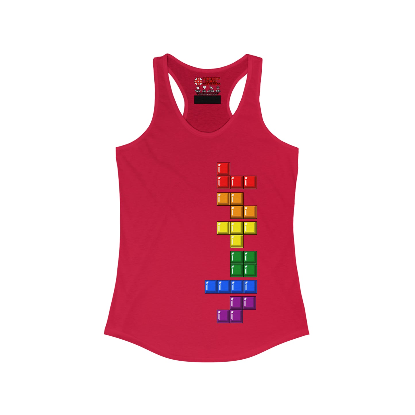 Women's Racerback Tank - Blocks' Diversity