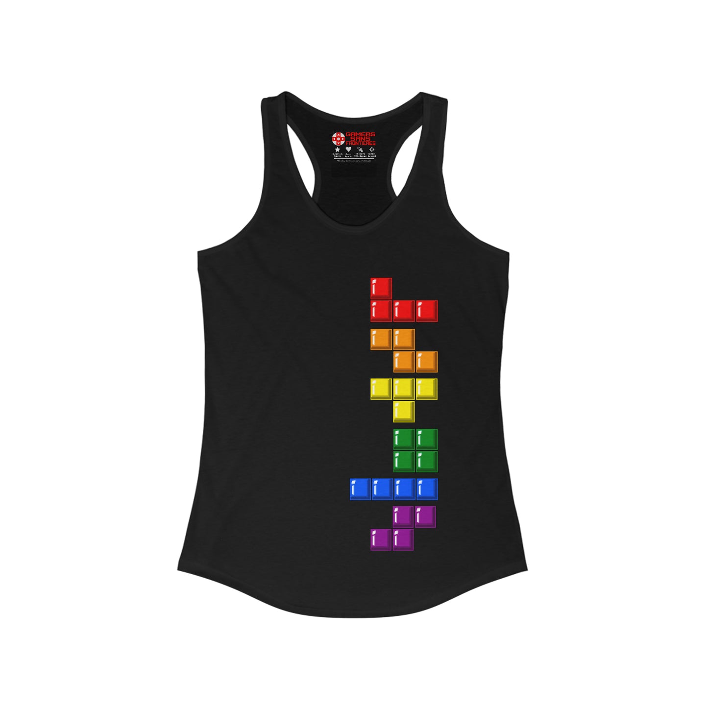 Women's Racerback Tank - Blocks' Diversity
