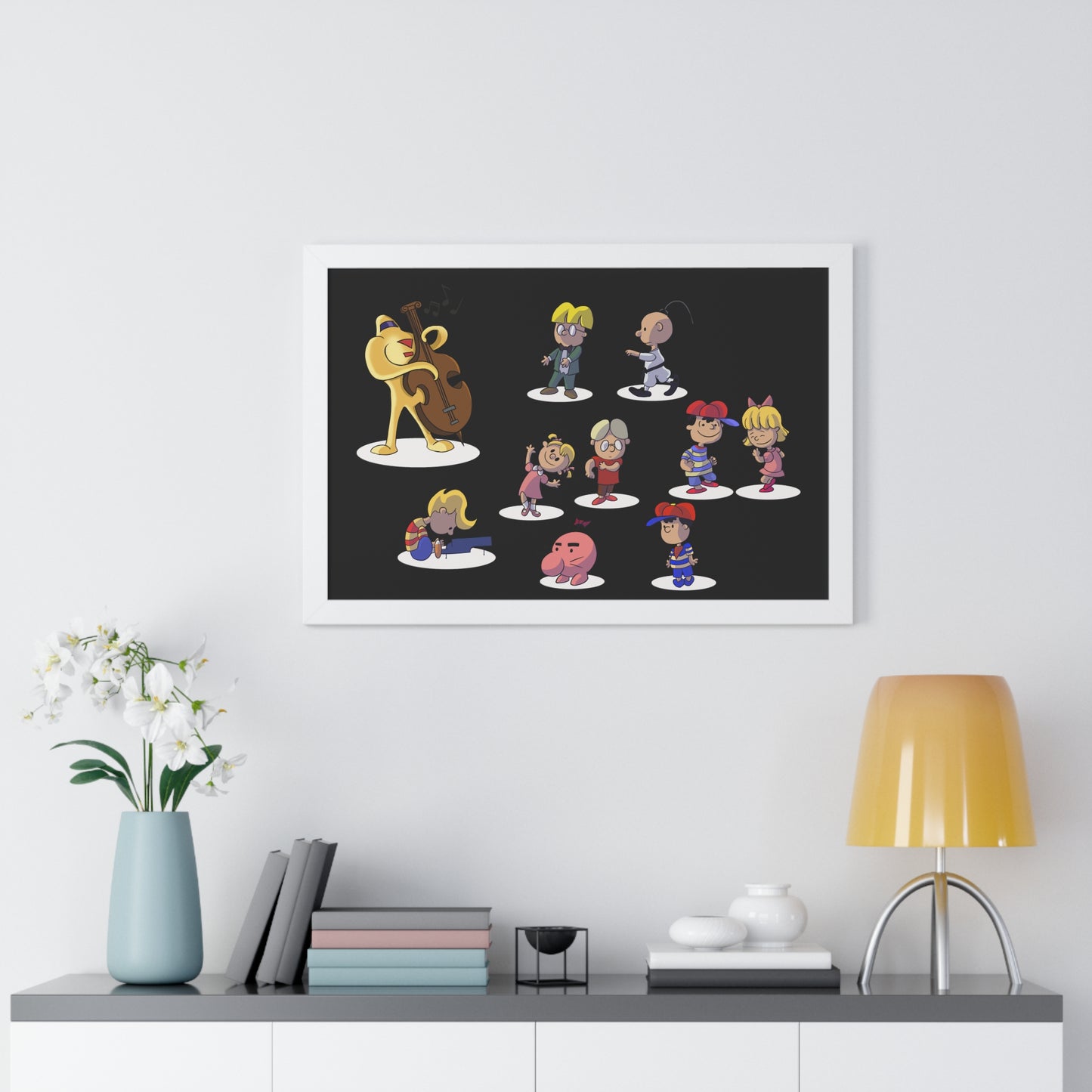 EarthBound Framed Poster - EarthBrown Dance