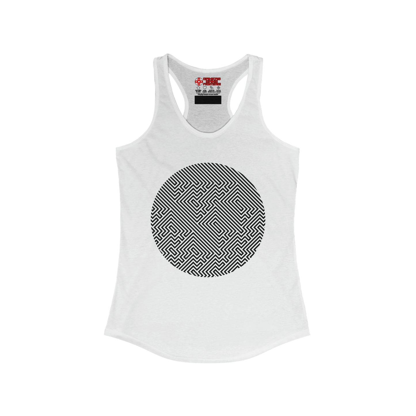 Women's Racerback Tank - Tetris Stealth