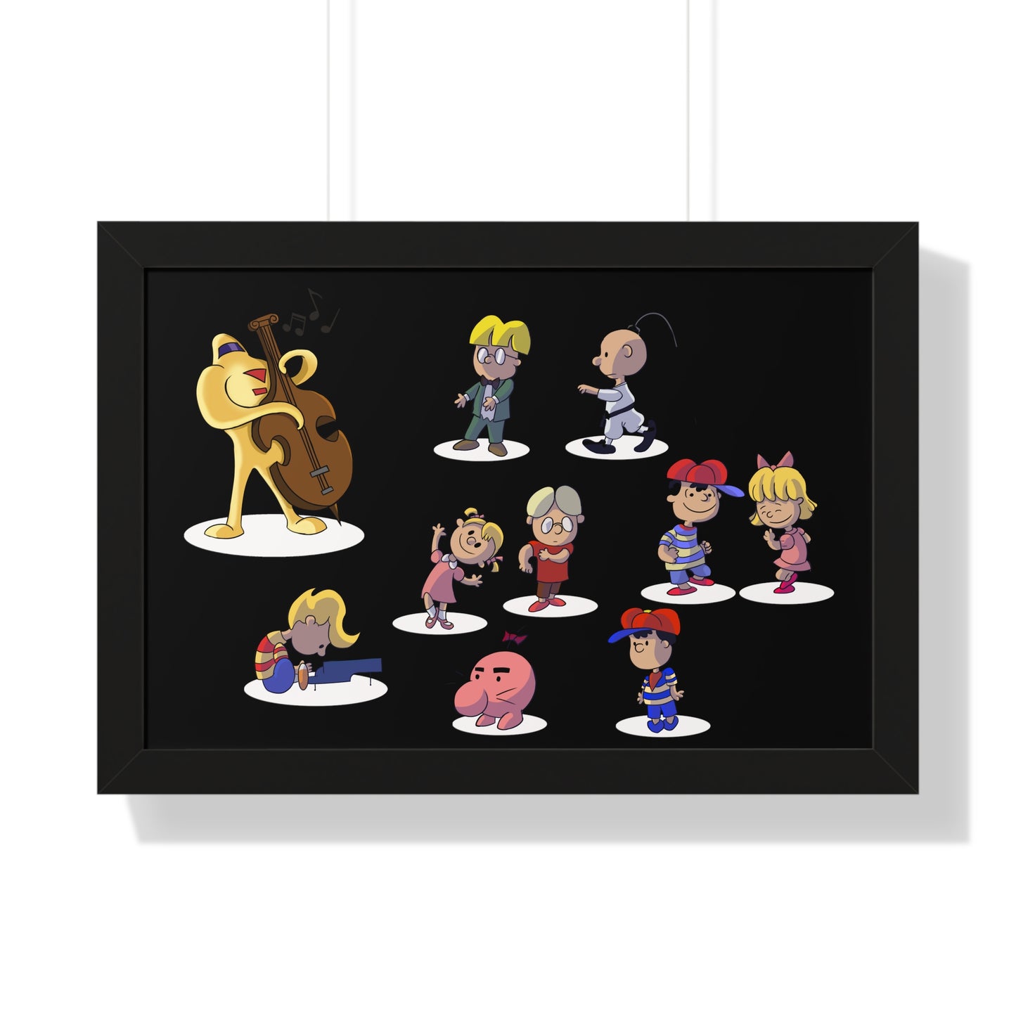 EarthBound Framed Poster - EarthBrown Dance