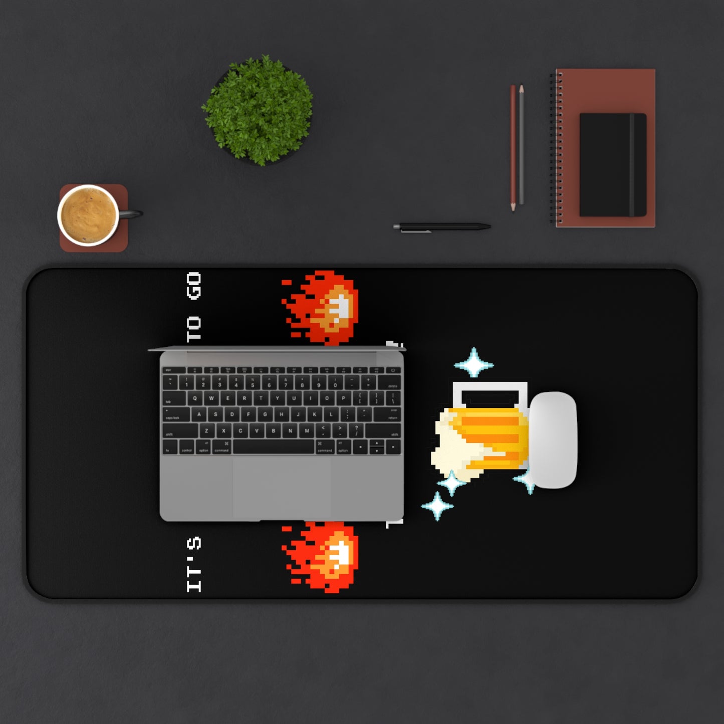 Desk Mat - It's Dangerous to go Sober