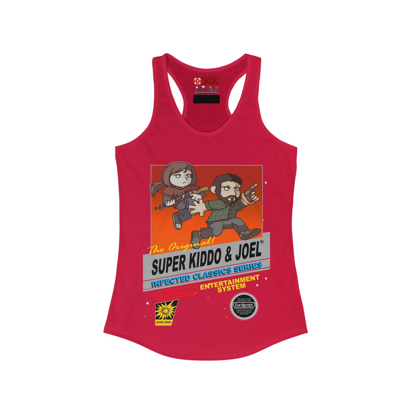 Women's Racerback Tank - Super Kiddo & Joel