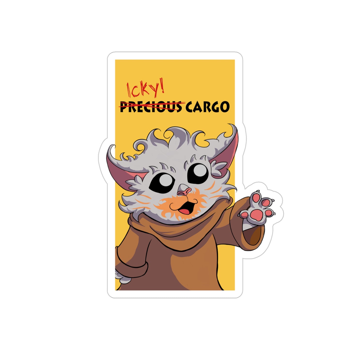 Icky Cargo Transparent Outdoor Sticker - Wisp Campaign