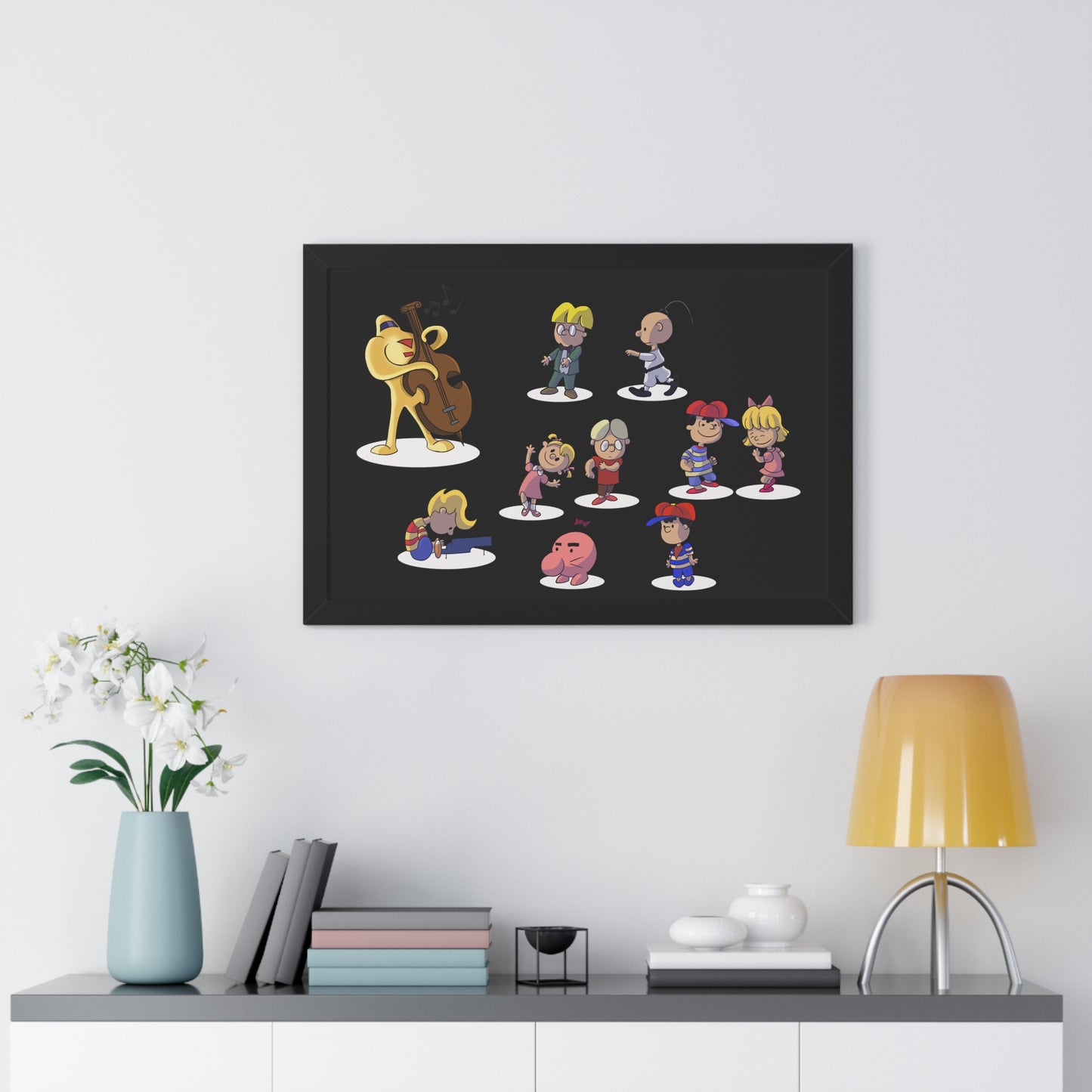 EarthBound Framed Poster - EarthBrown Dance