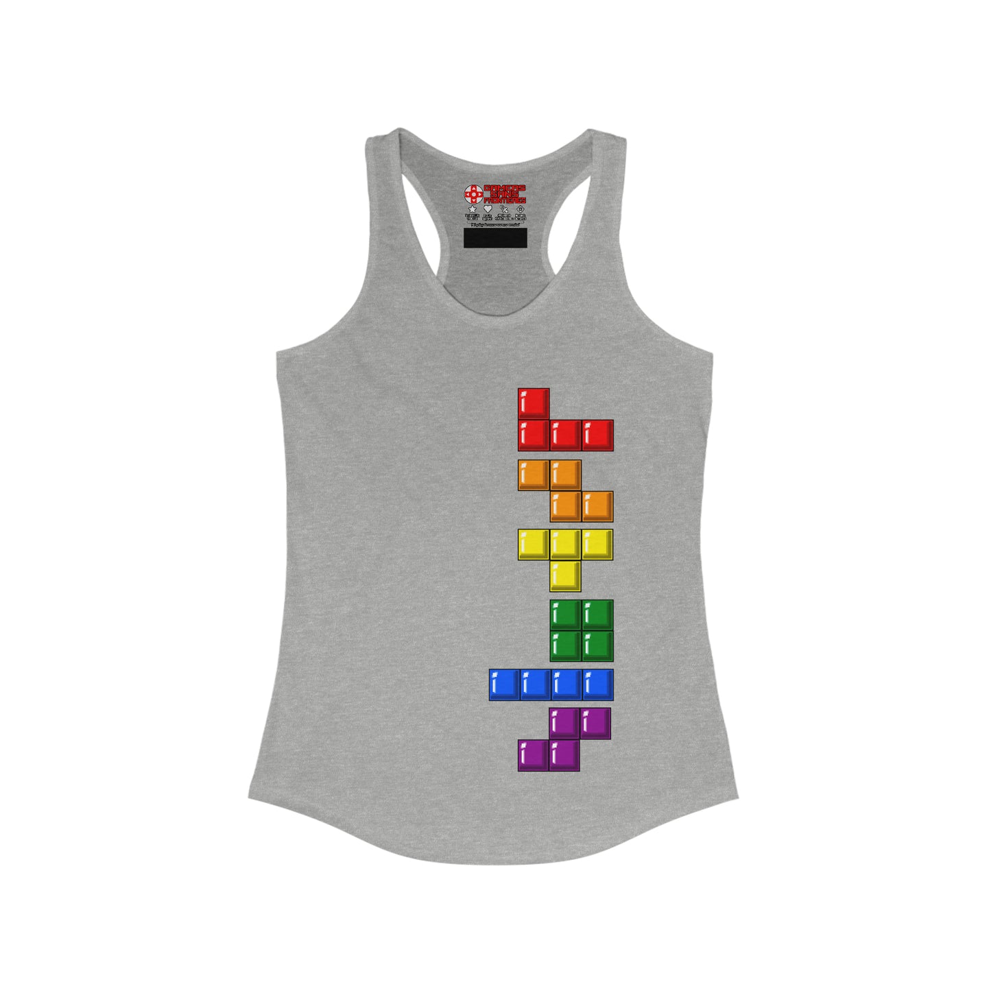 Women's Racerback Tank - Blocks' Diversity