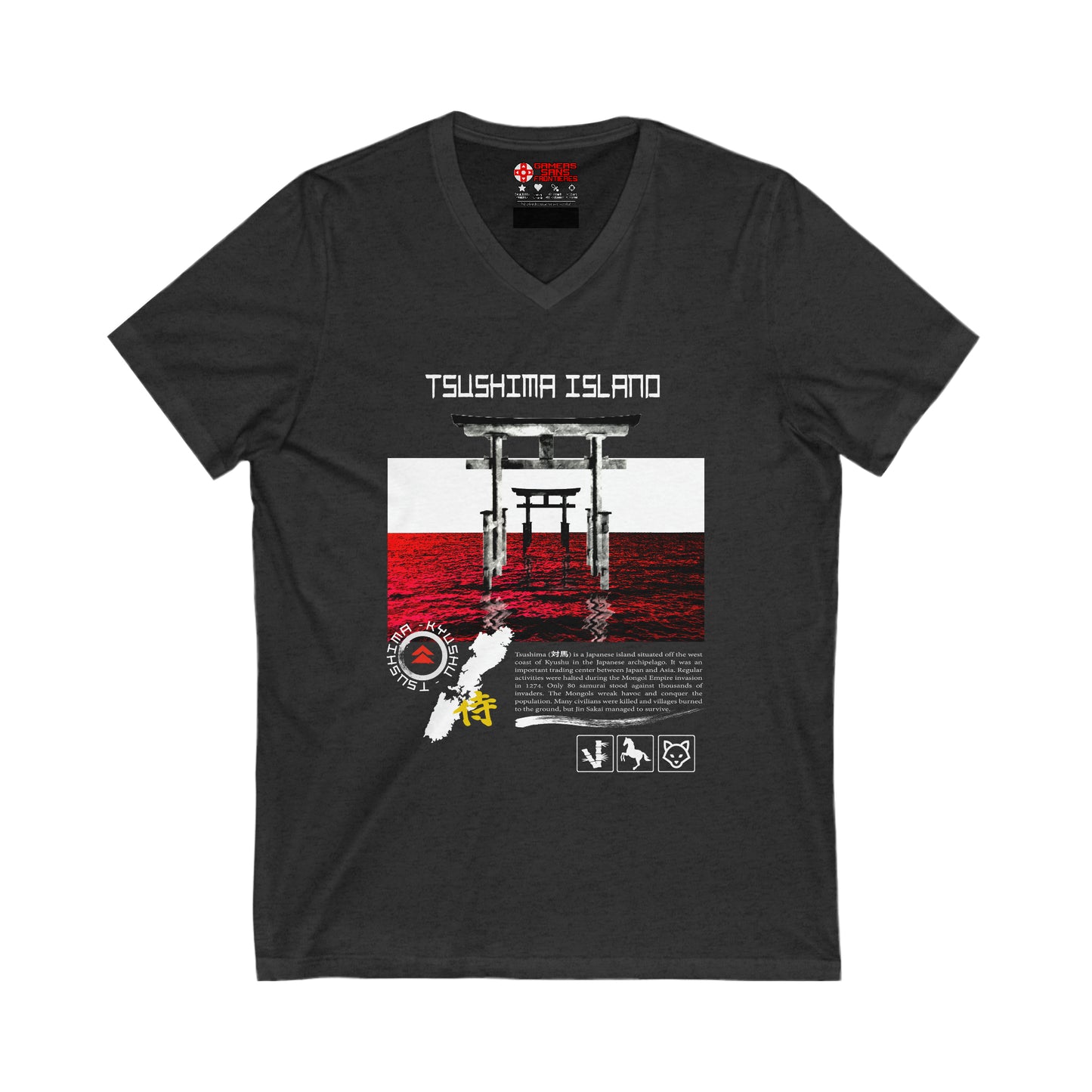 Ghost of Tsushima Men's V Tee - Tsushima Island