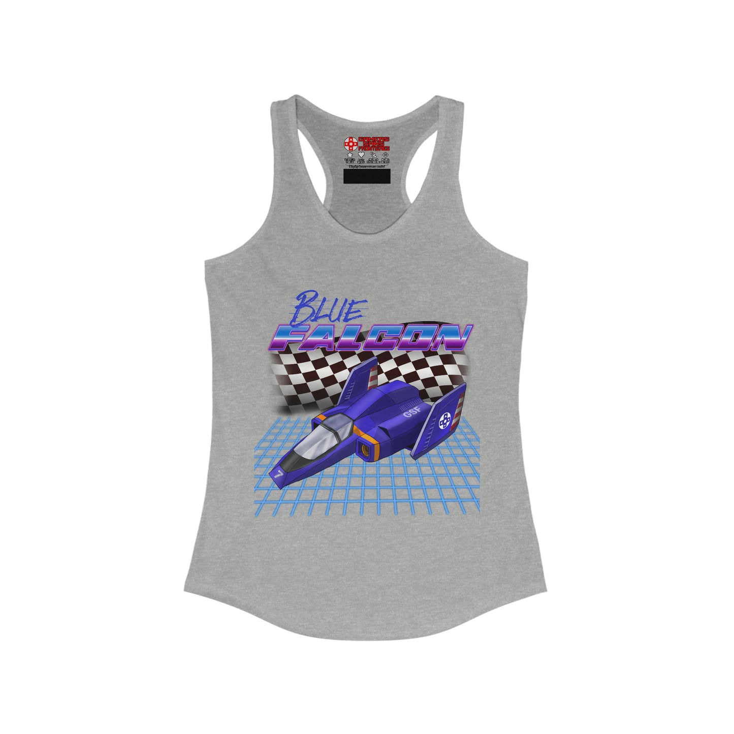 Women's Racerback Tank - Blue Falcon