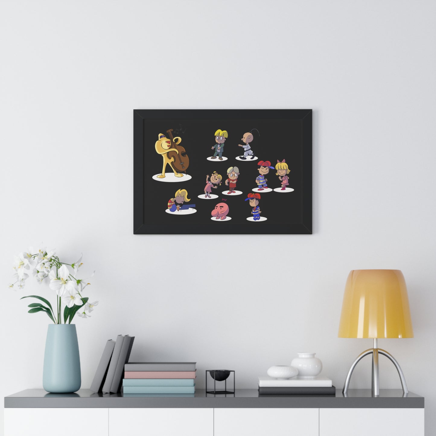 EarthBound Framed Poster - EarthBrown Dance