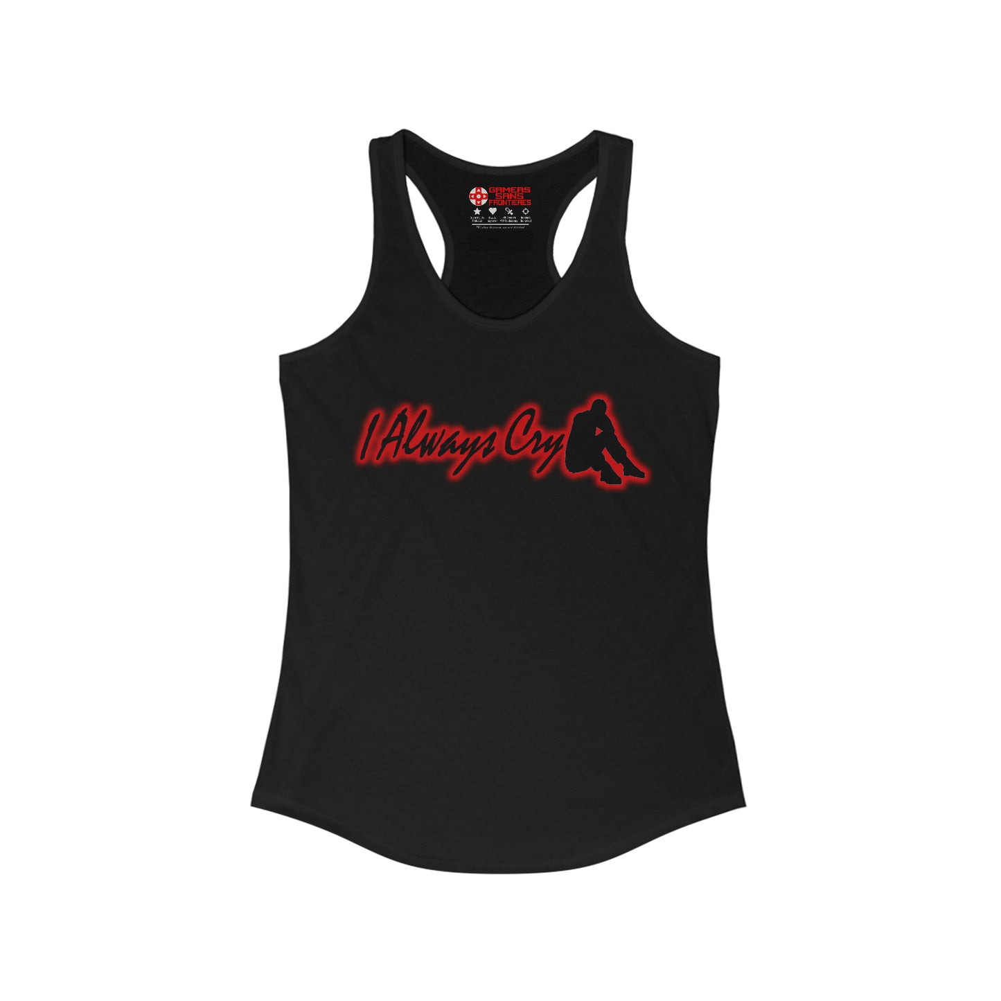 Women's Racerback Tank - I Always Cry