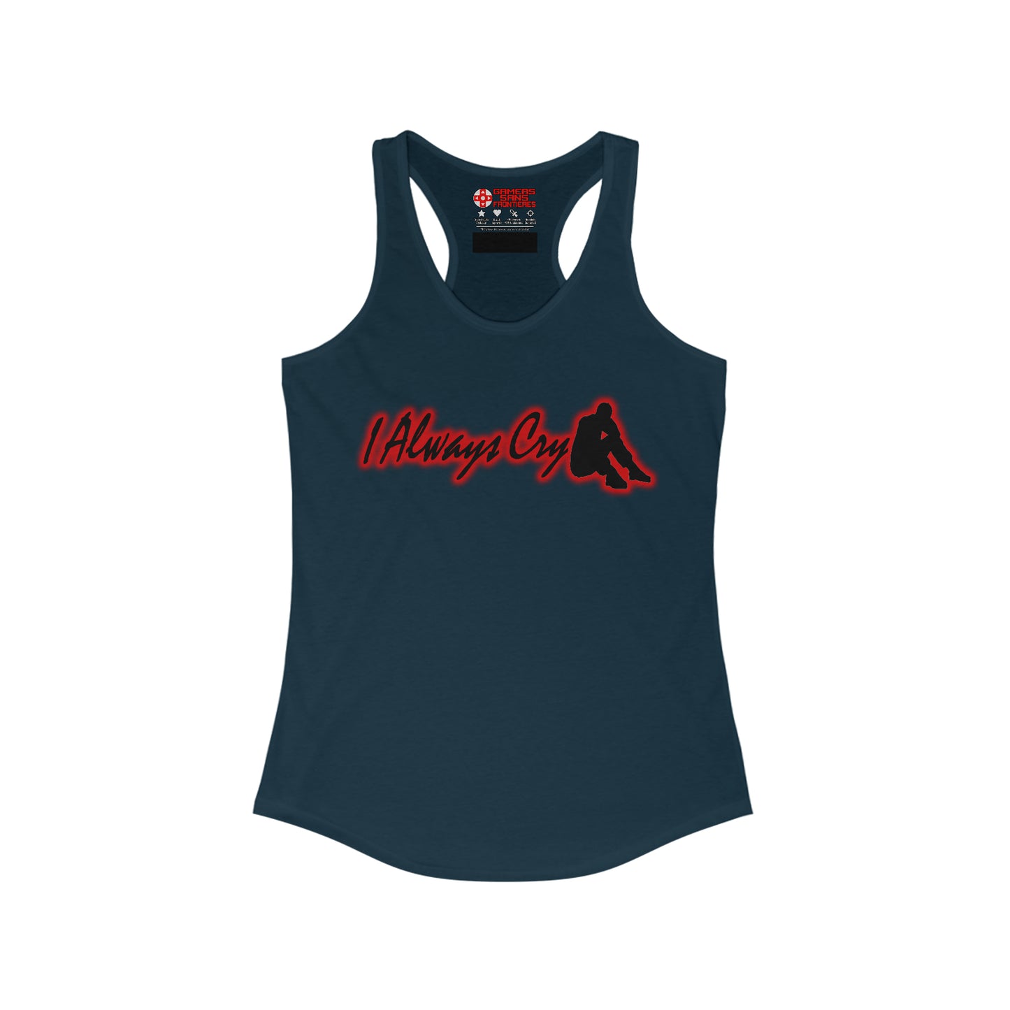 Women's Racerback Tank - I Always Cry