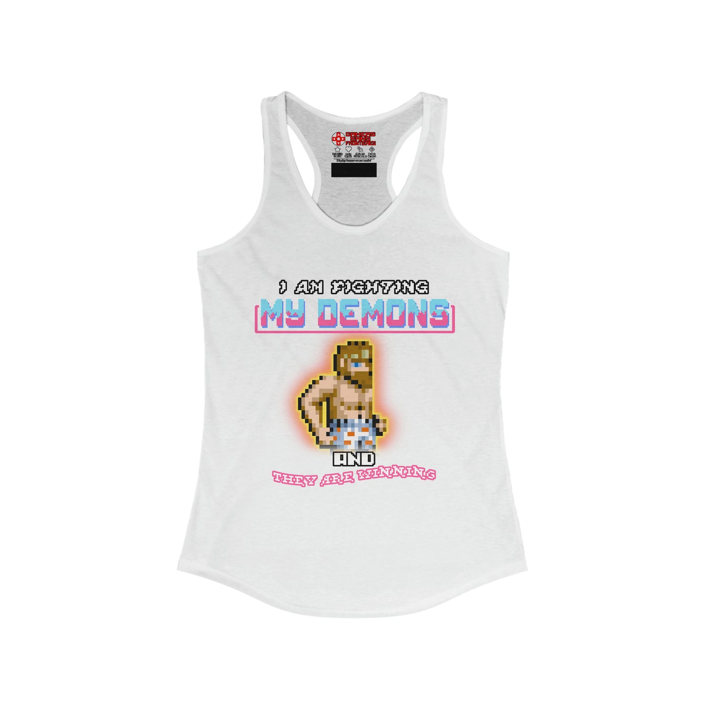 Women's Racerback Tank - Fighting my demons