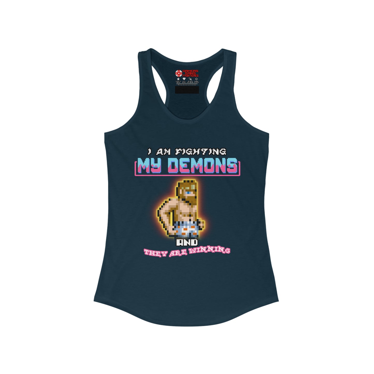 Women's Racerback Tank - Fighting my demons