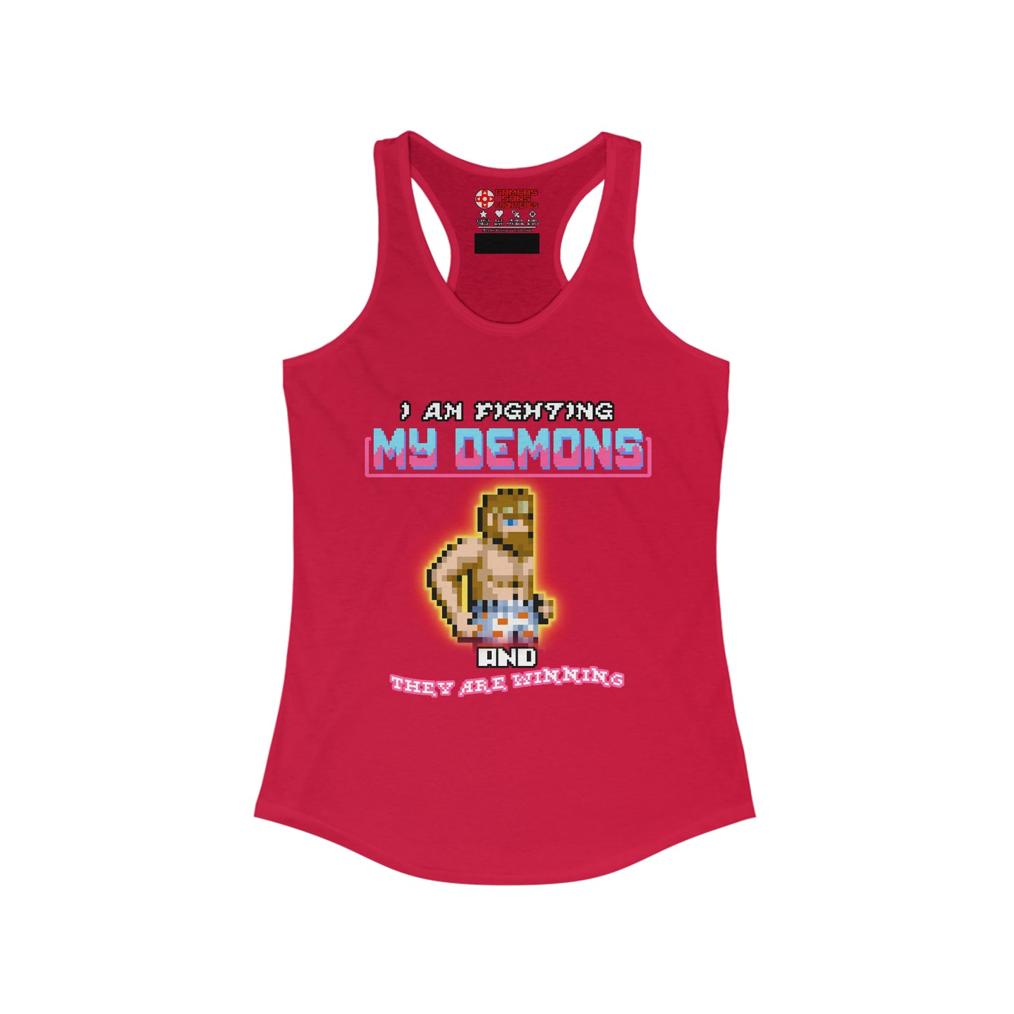 Women's Racerback Tank - Fighting my demons