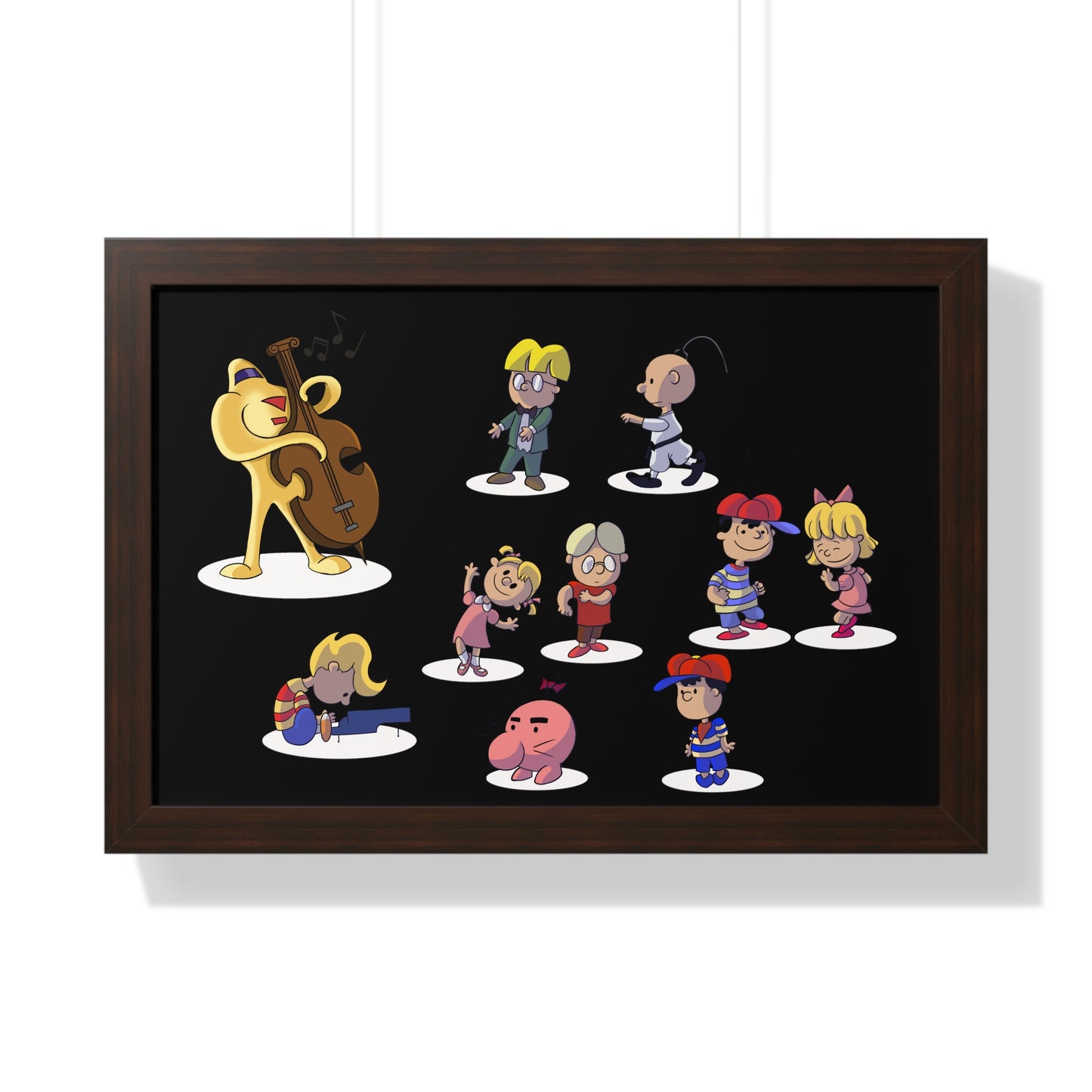 EarthBound Framed Poster - EarthBrown Dance
