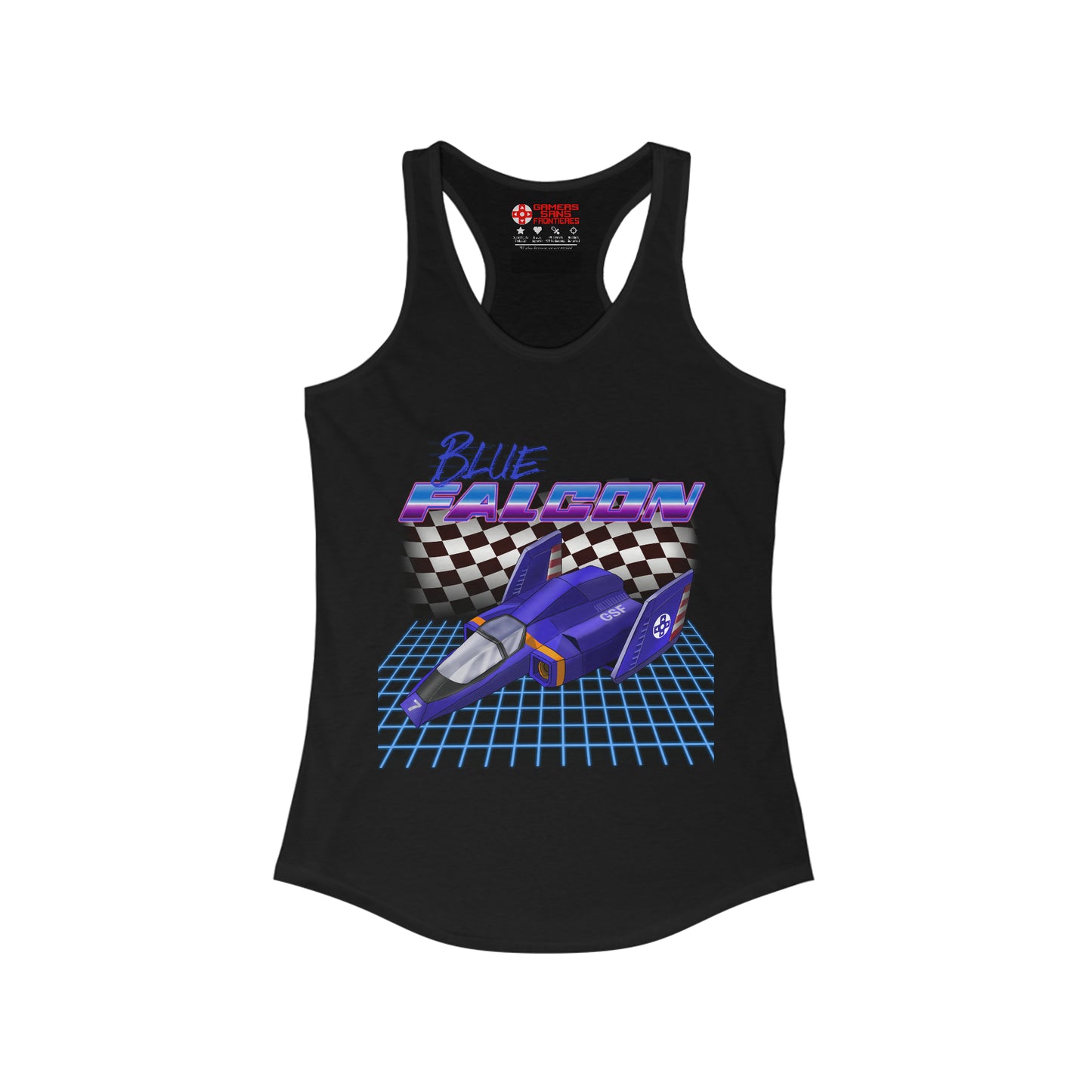 Women's Racerback Tank - Blue Falcon