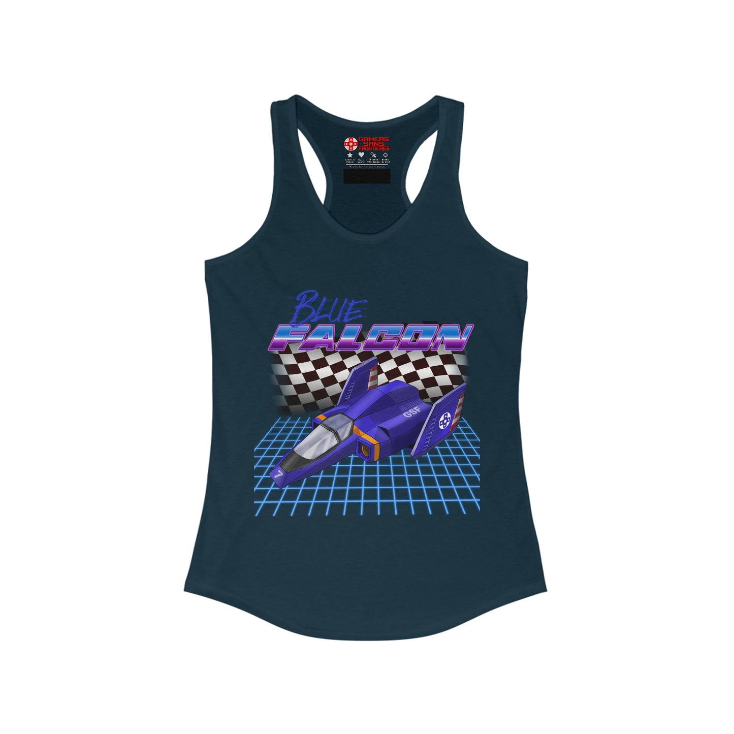 Women's Racerback Tank - Blue Falcon