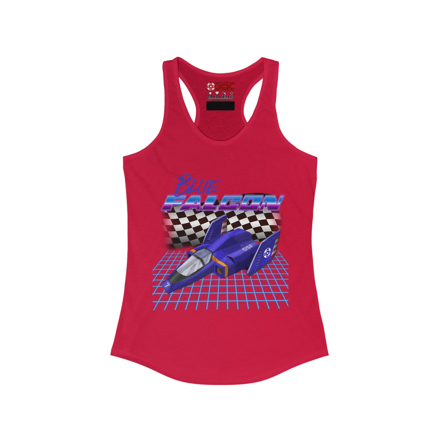 Women's Racerback Tank - Blue Falcon