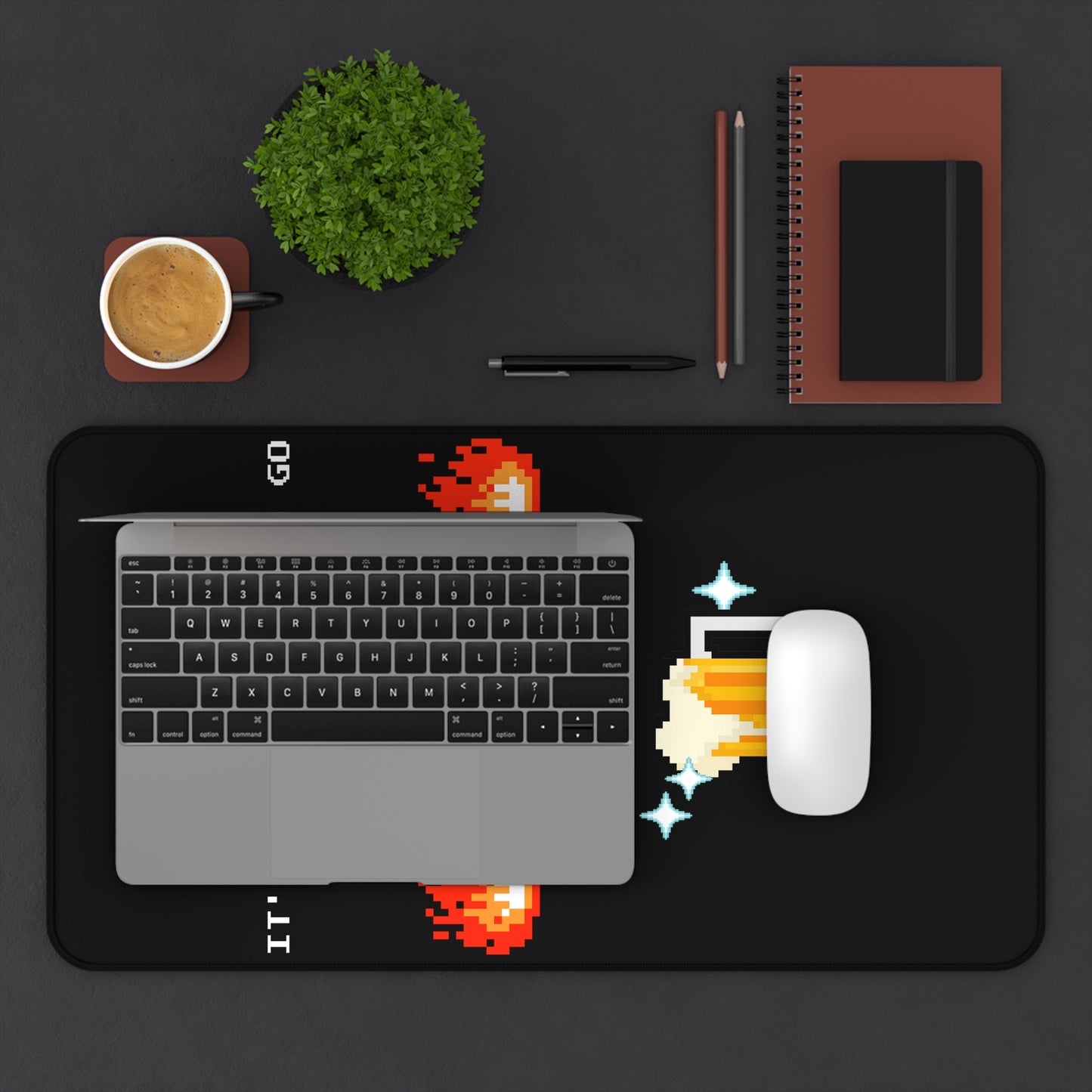 Desk Mat - It's Dangerous to go Sober