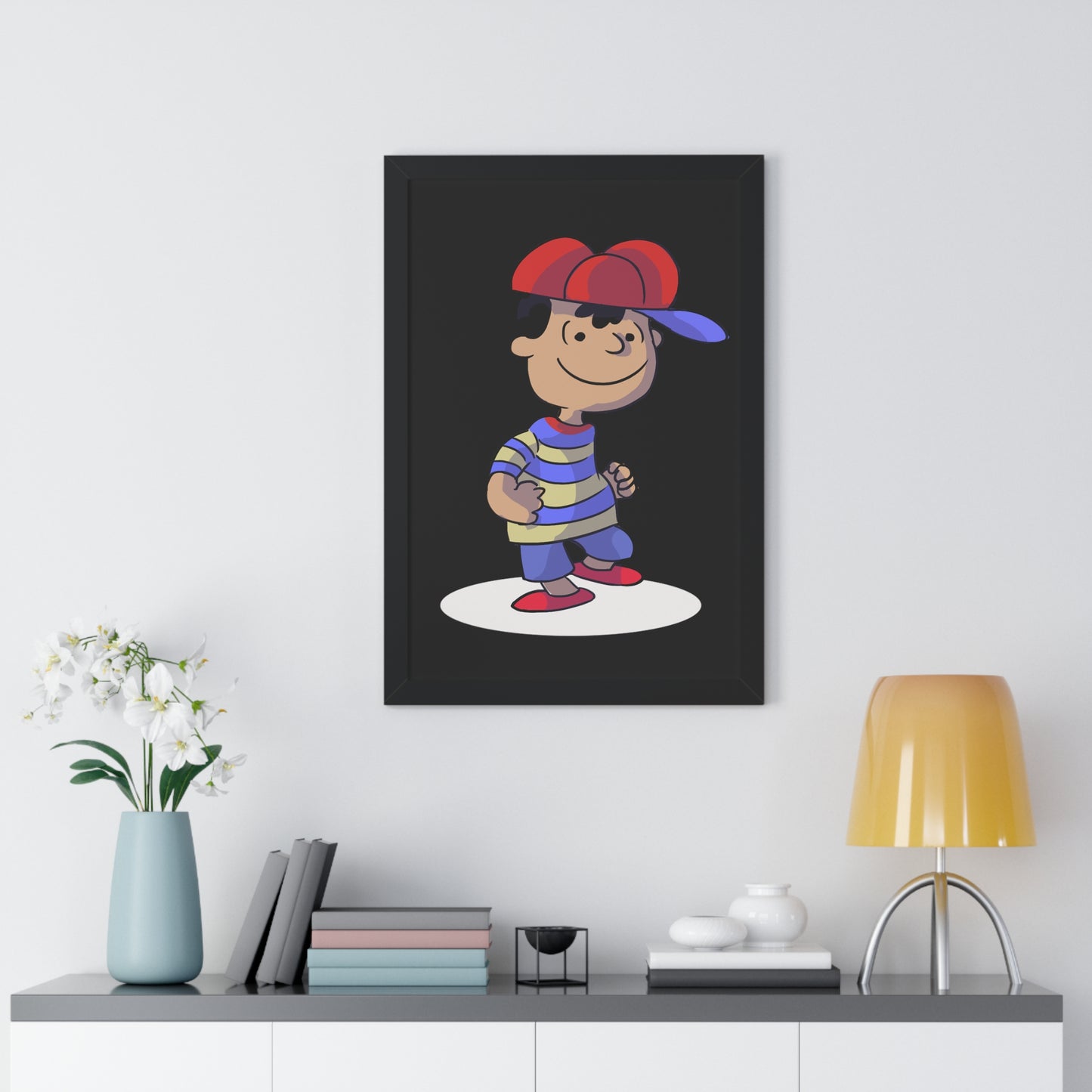 EarthBound Framed Poster - Ness Brown Dance