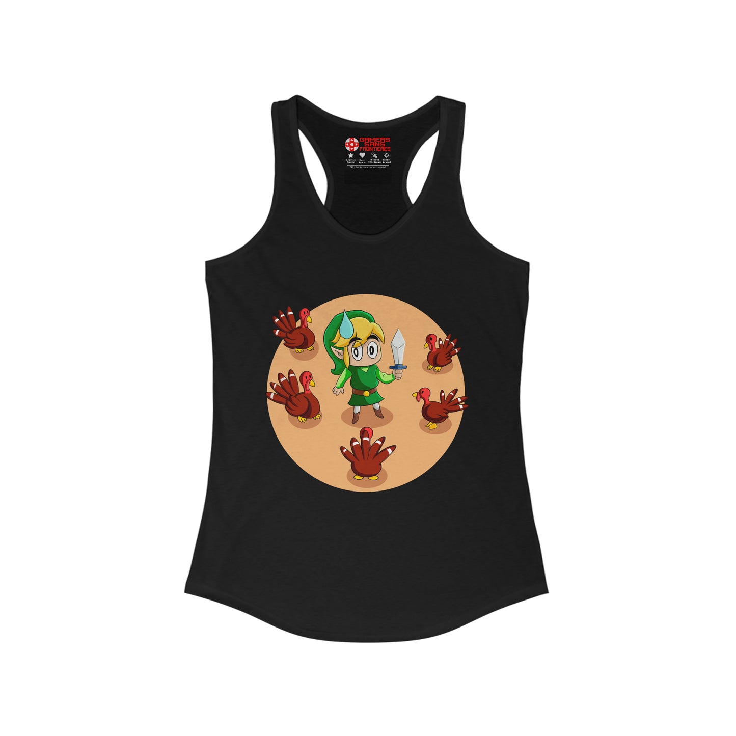 Women's Racerback Tank - The Legend of Gobble