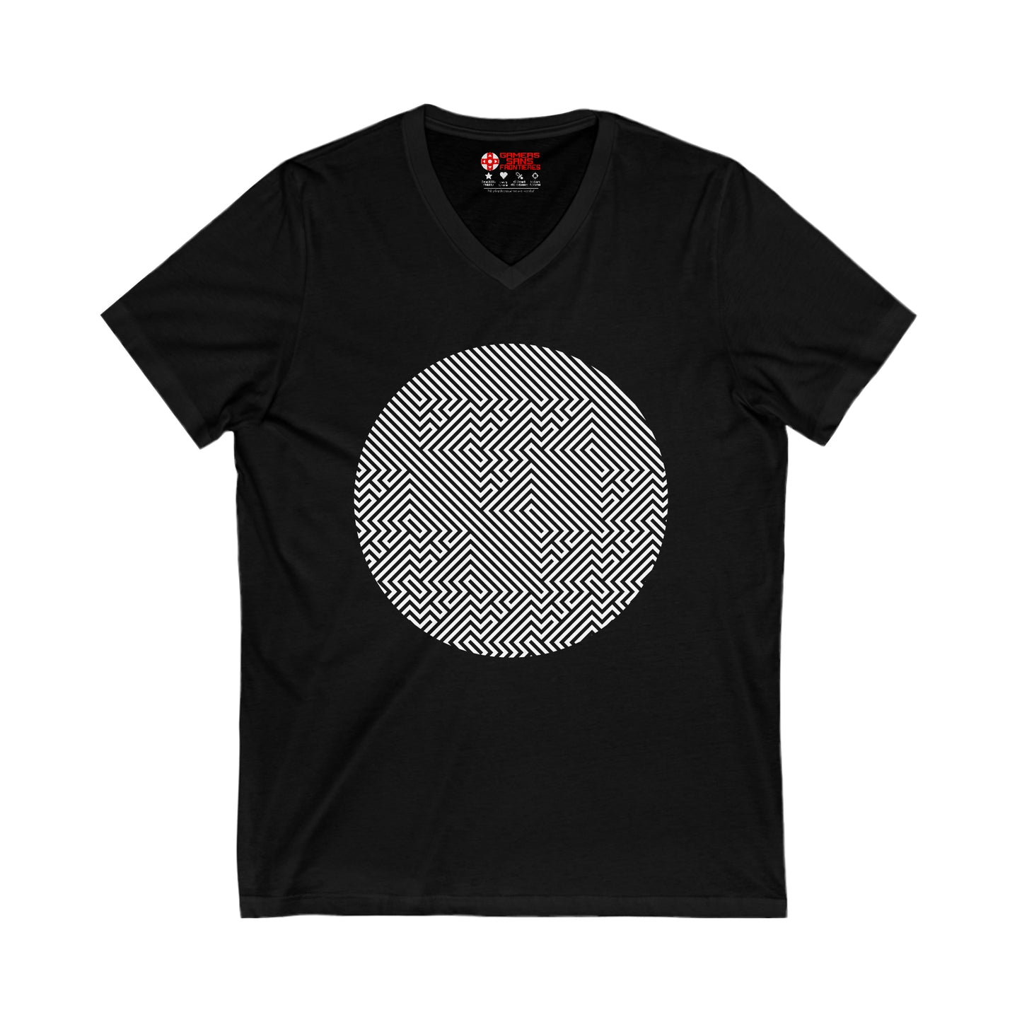 Tetris Men's V Tee - Tetris Stealth