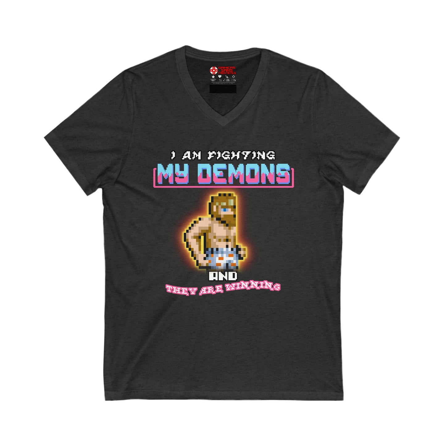 Men's V Tee - Fighting my demons