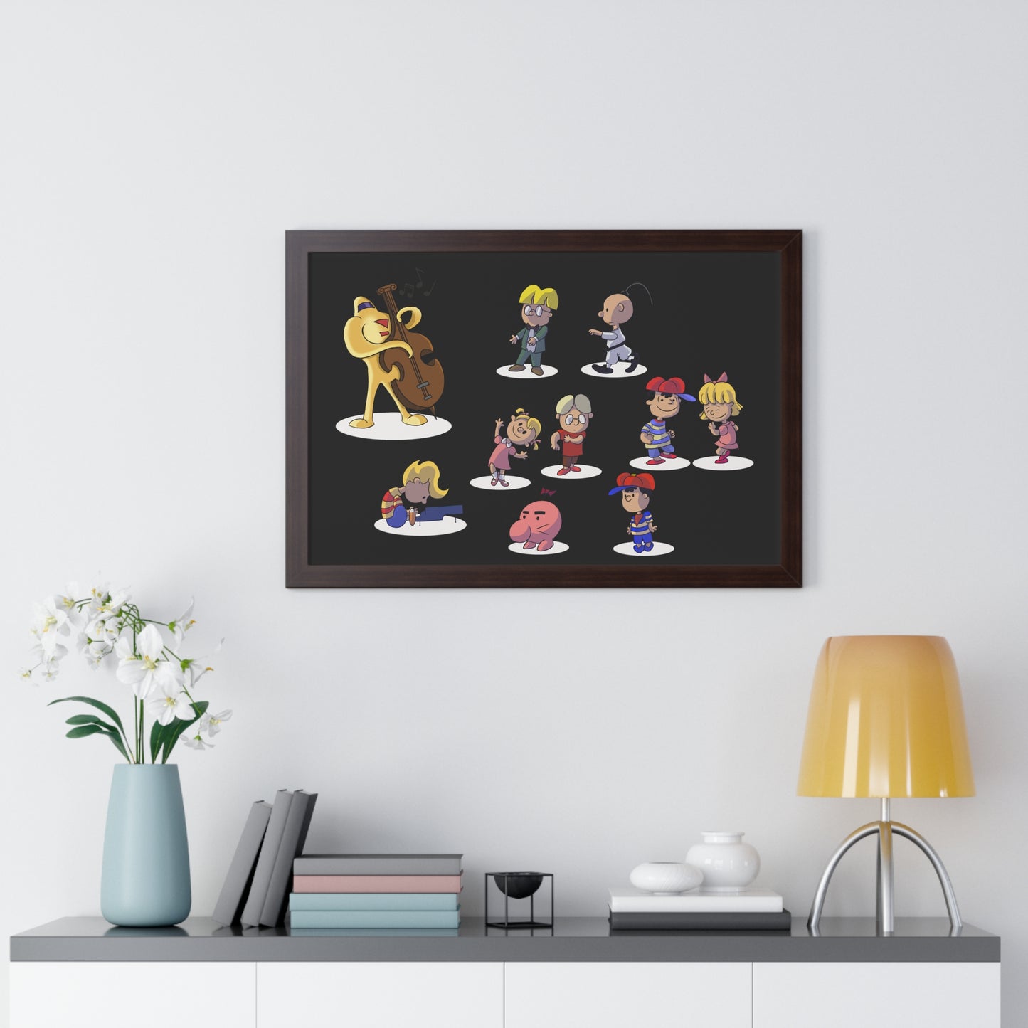 EarthBound Framed Poster - EarthBrown Dance
