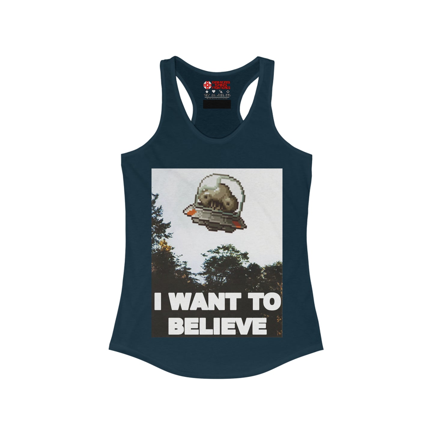 Women's Racerback Tank - I Want to Believe