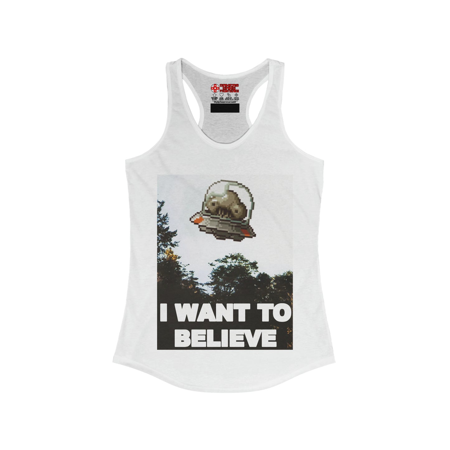 Women's Racerback Tank - I Want to Believe