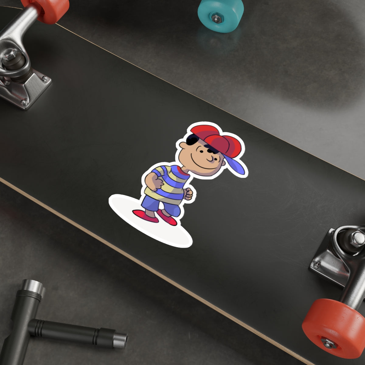EarthBound Die-Cut Sticker - Ness Brown Dance