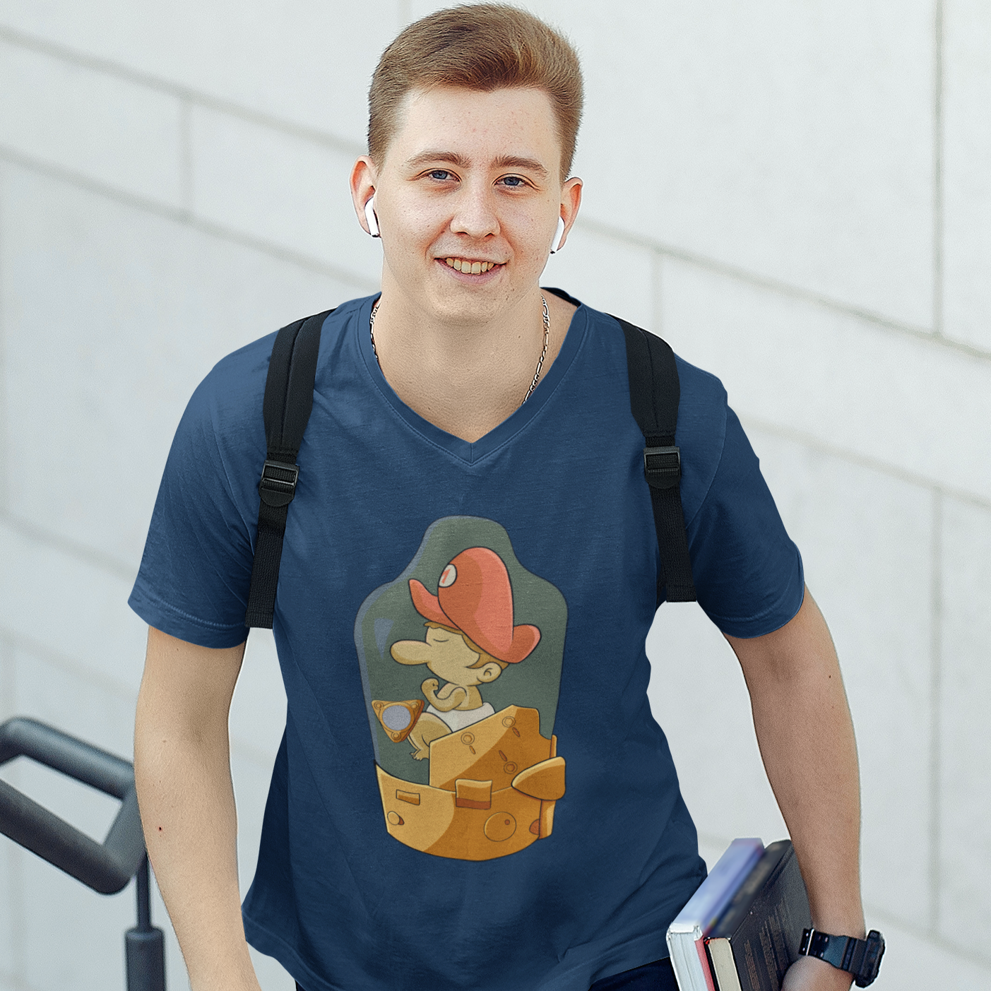 Death Stranding Men's V Tee - Baby Stranding
