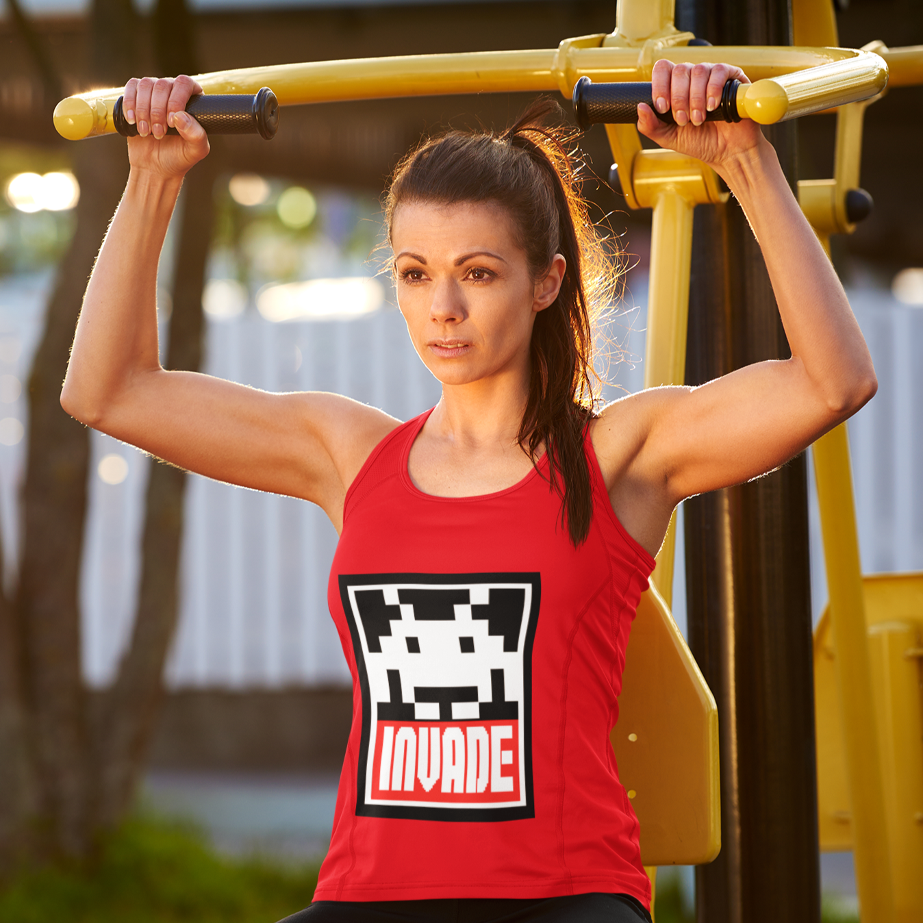 Women's Racerback Tank - Invade & Obey