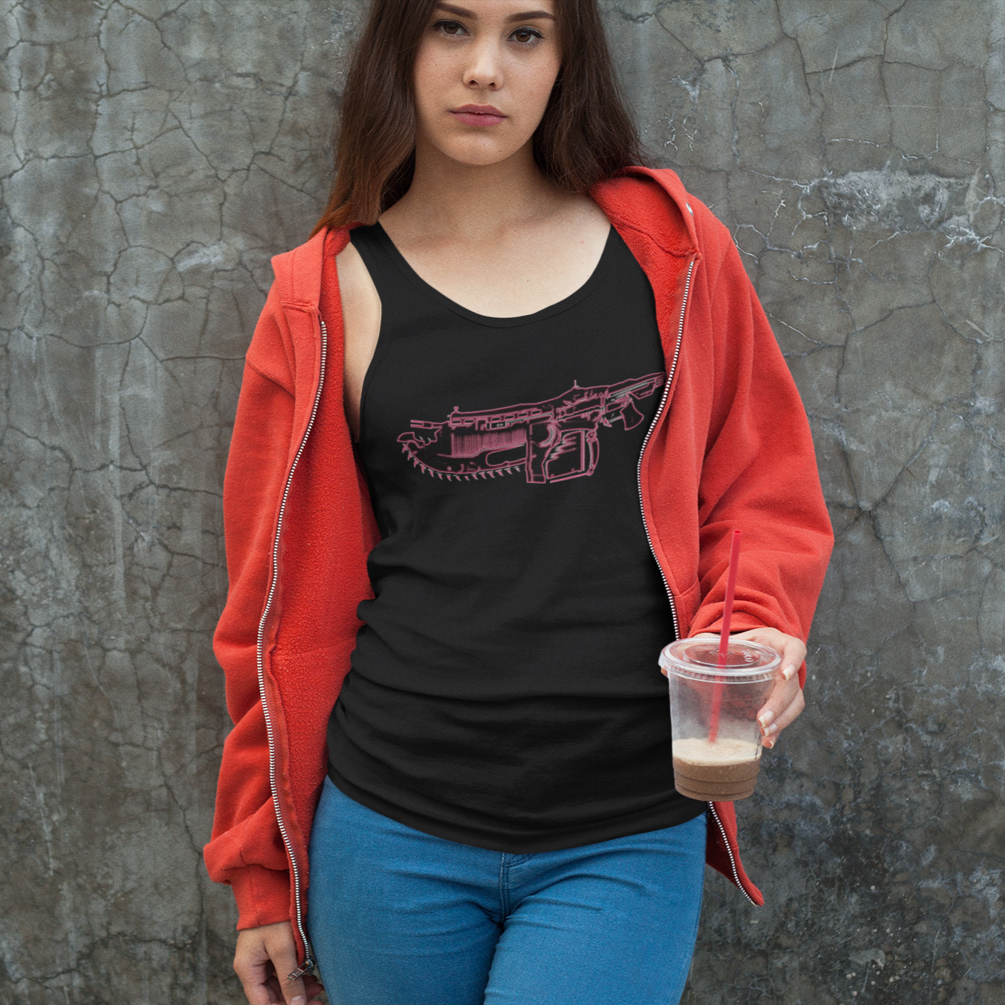 Women's Racerback Tank - Neon Lancer