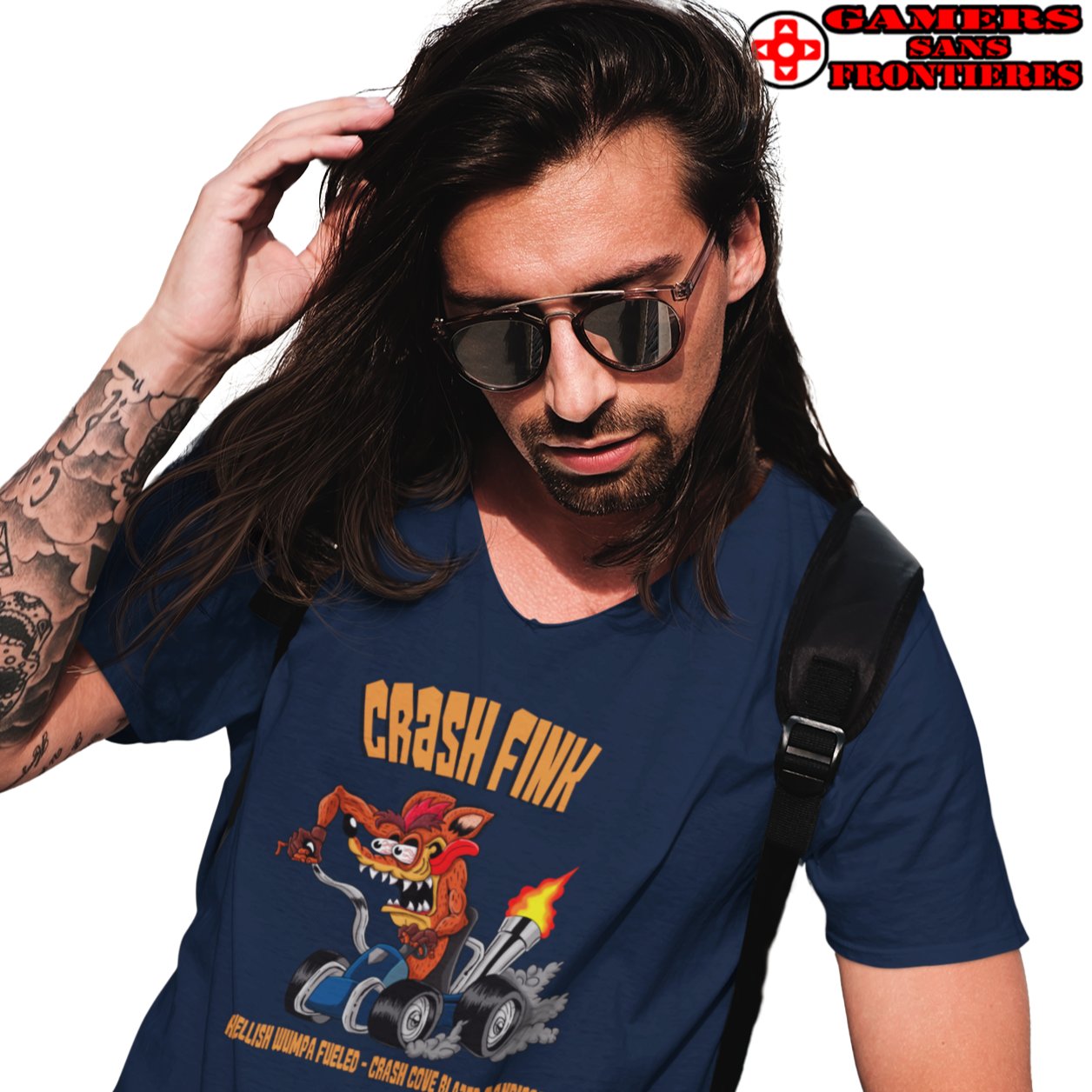Crash Bandicoot Men's V Tee - Crash Fink