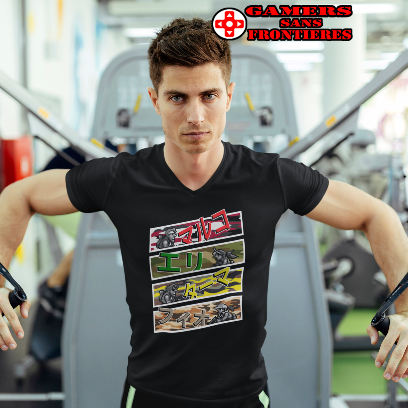Metal Slug Men's V Tee - Peregrin Camo