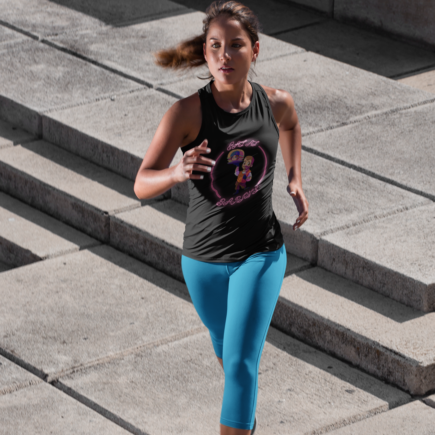 Women's Racerback Tank - Eat at Barry's