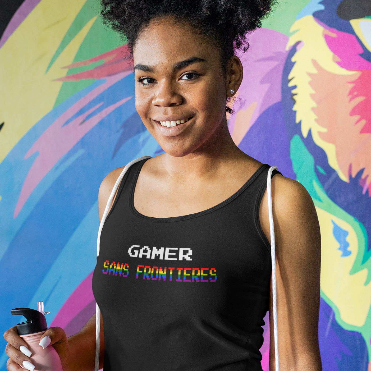 Gamers Sans Frontieres Women's Racerback Tank - LGTB+GSF