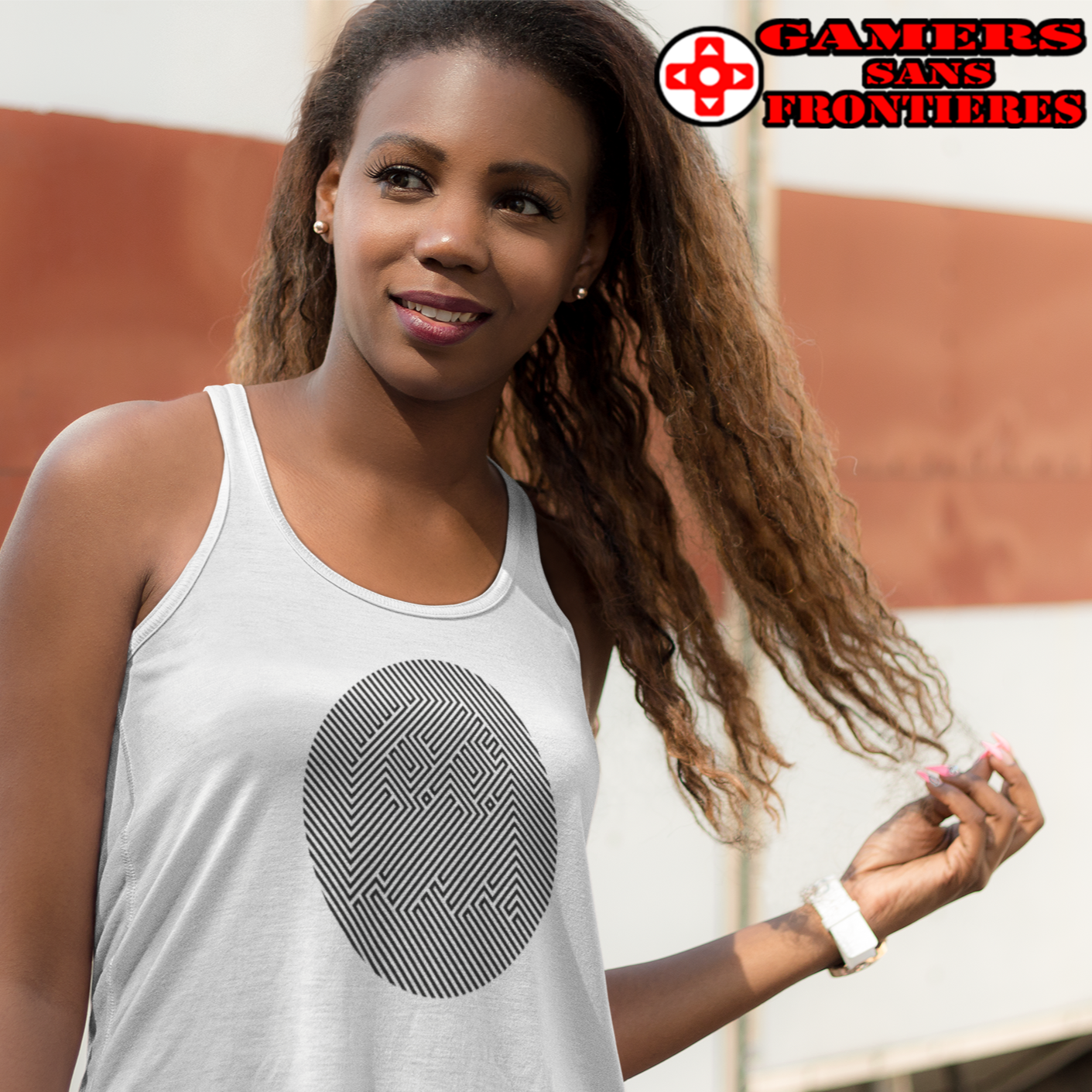 Women's Racerback Tank - Ghost Stealth