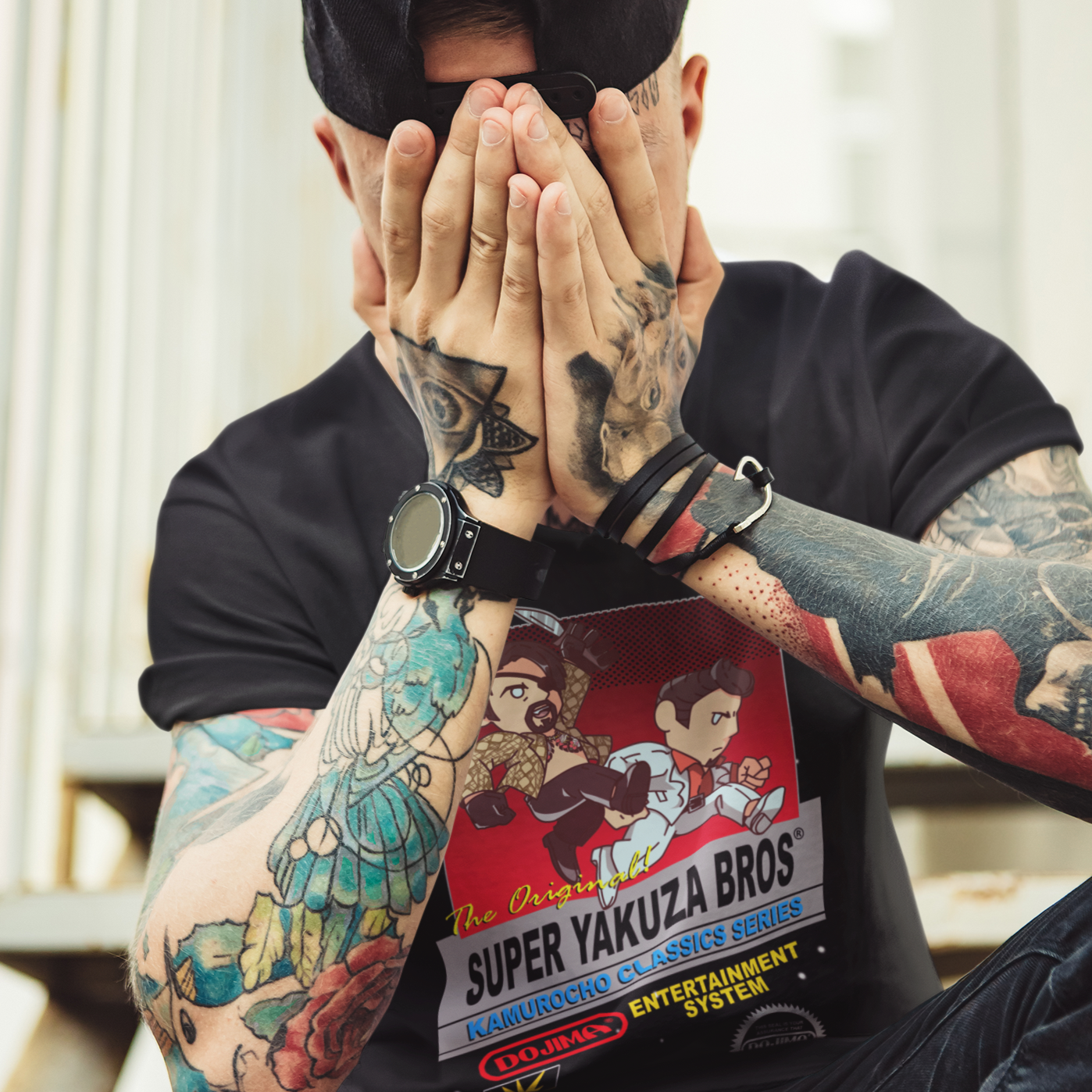 Yakuza Men's V Tee - Super Yakuza Bros