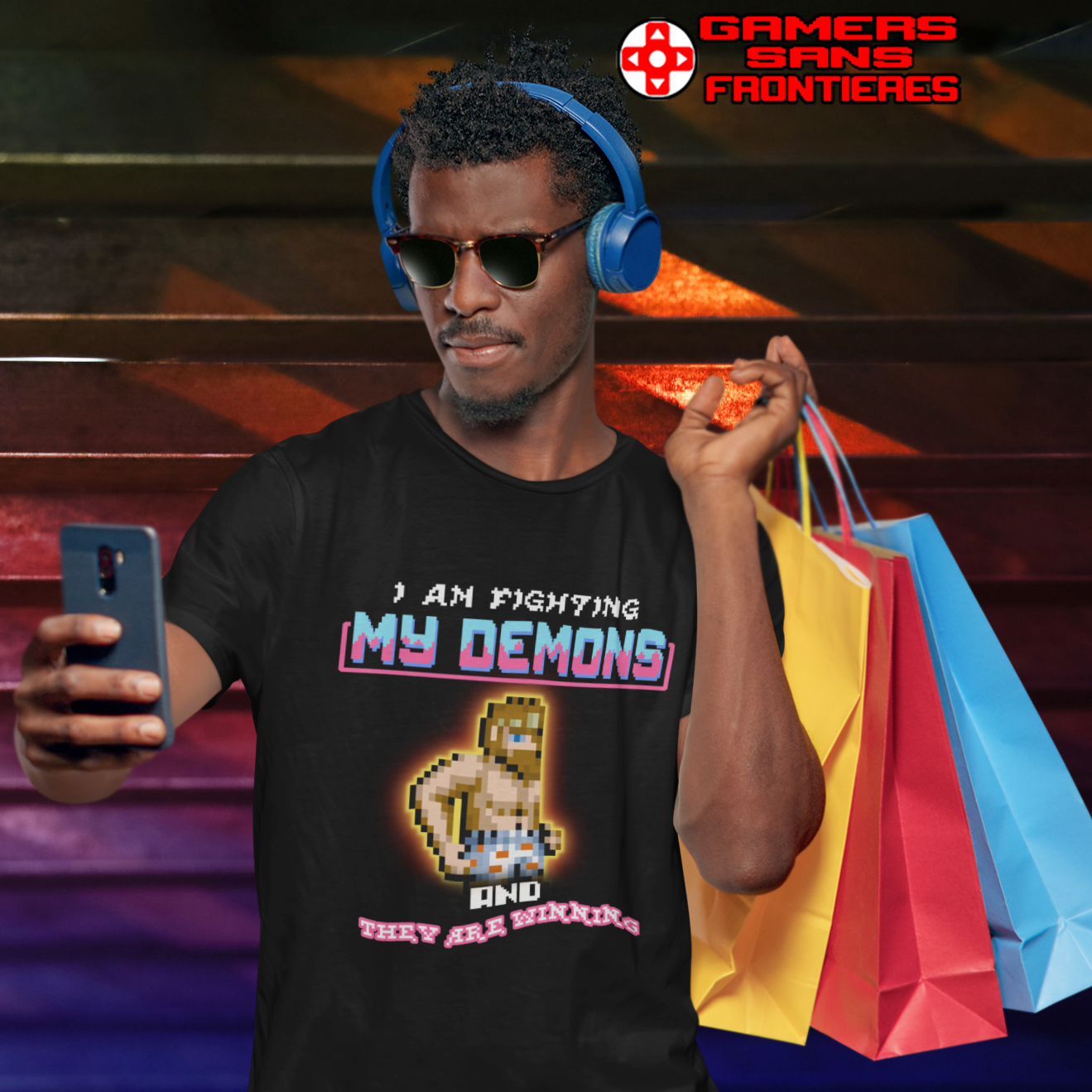 Men's Tee - Fighting my demons