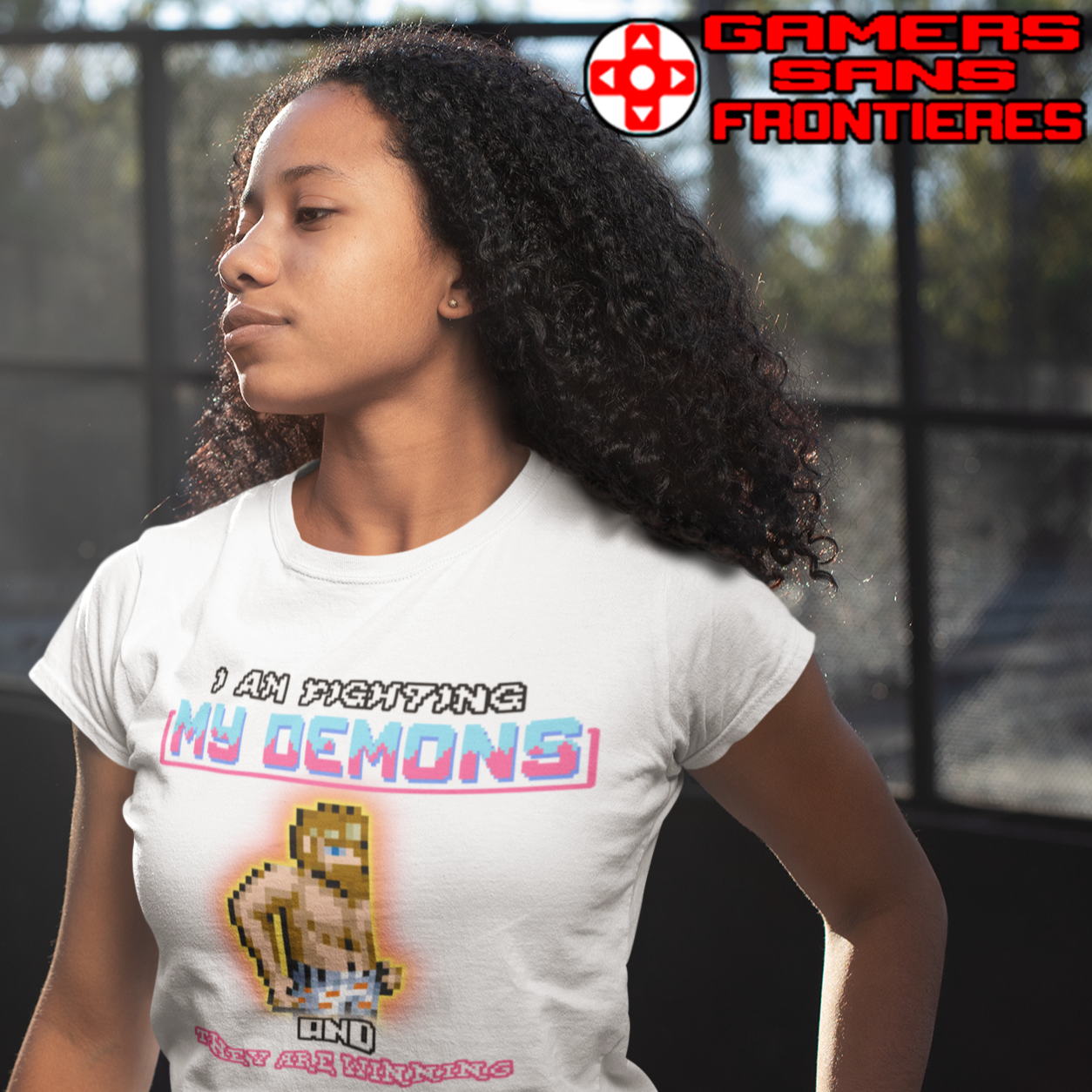 Women's Tee - Fighting my demons