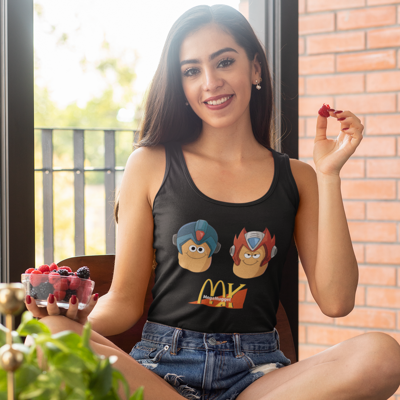 Women's Racerback Tank - Mega Nugget X