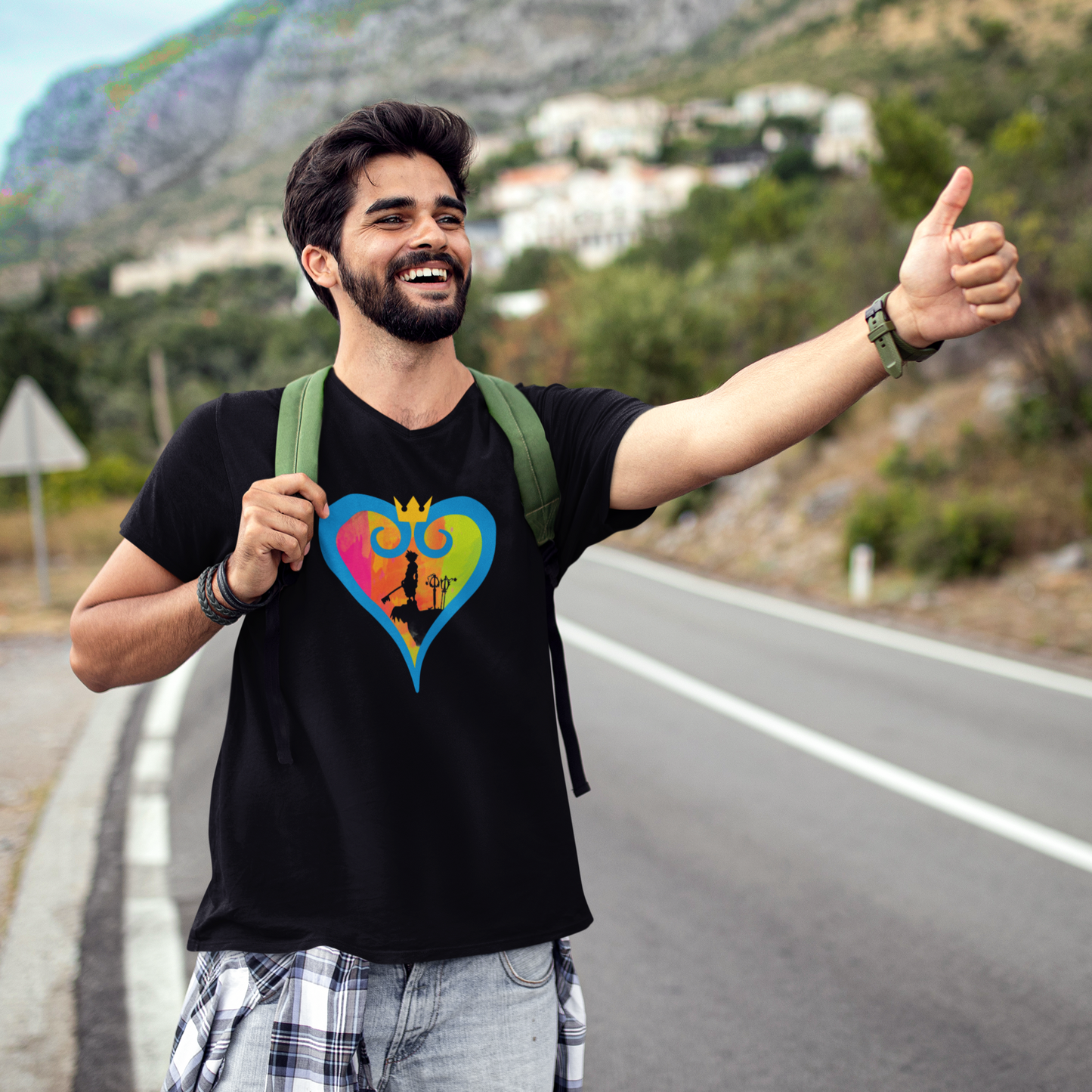 Kingdom Hearts Men's V Tee - From Destiny Islands