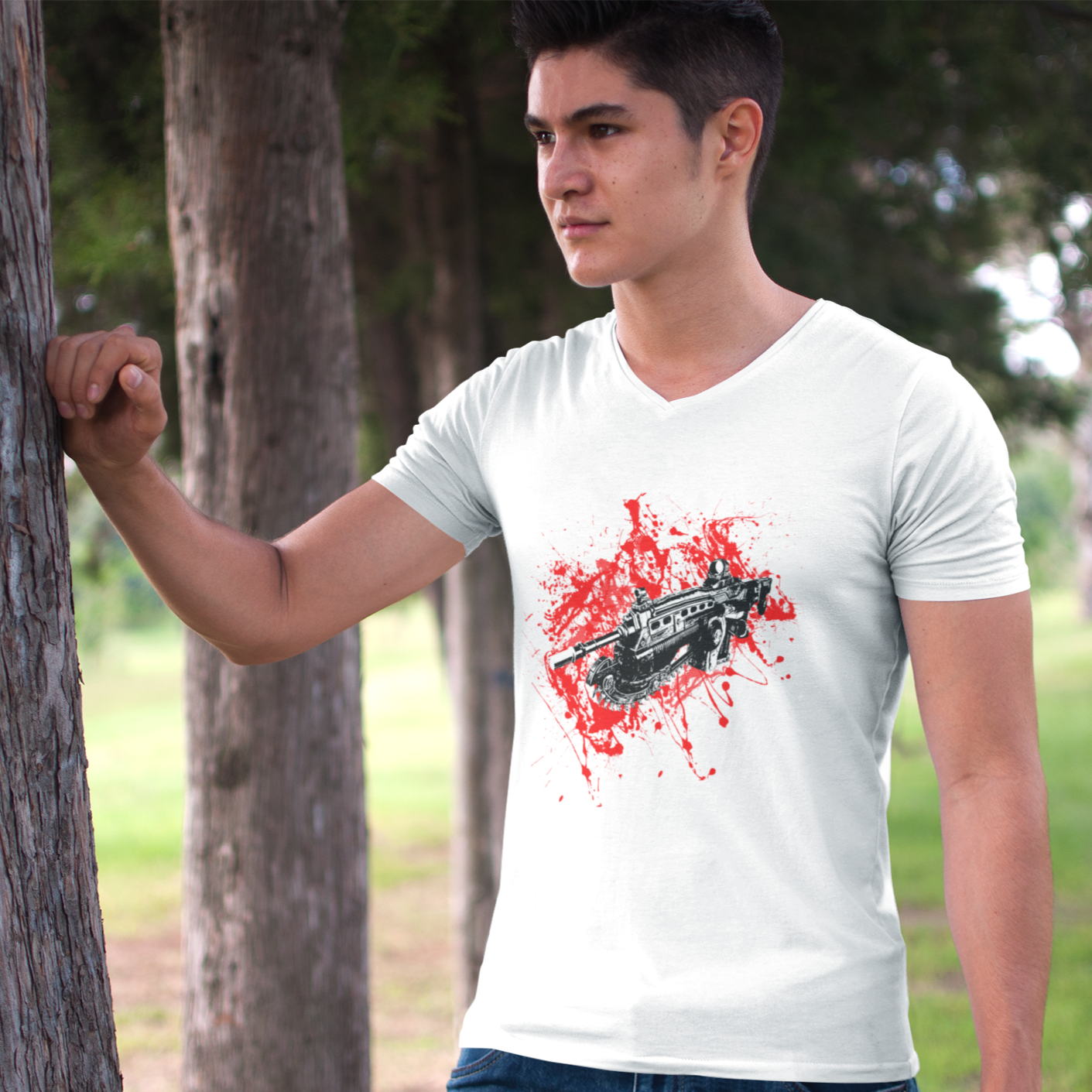 Gears of War Men's V Tee - Locust's Nightmare