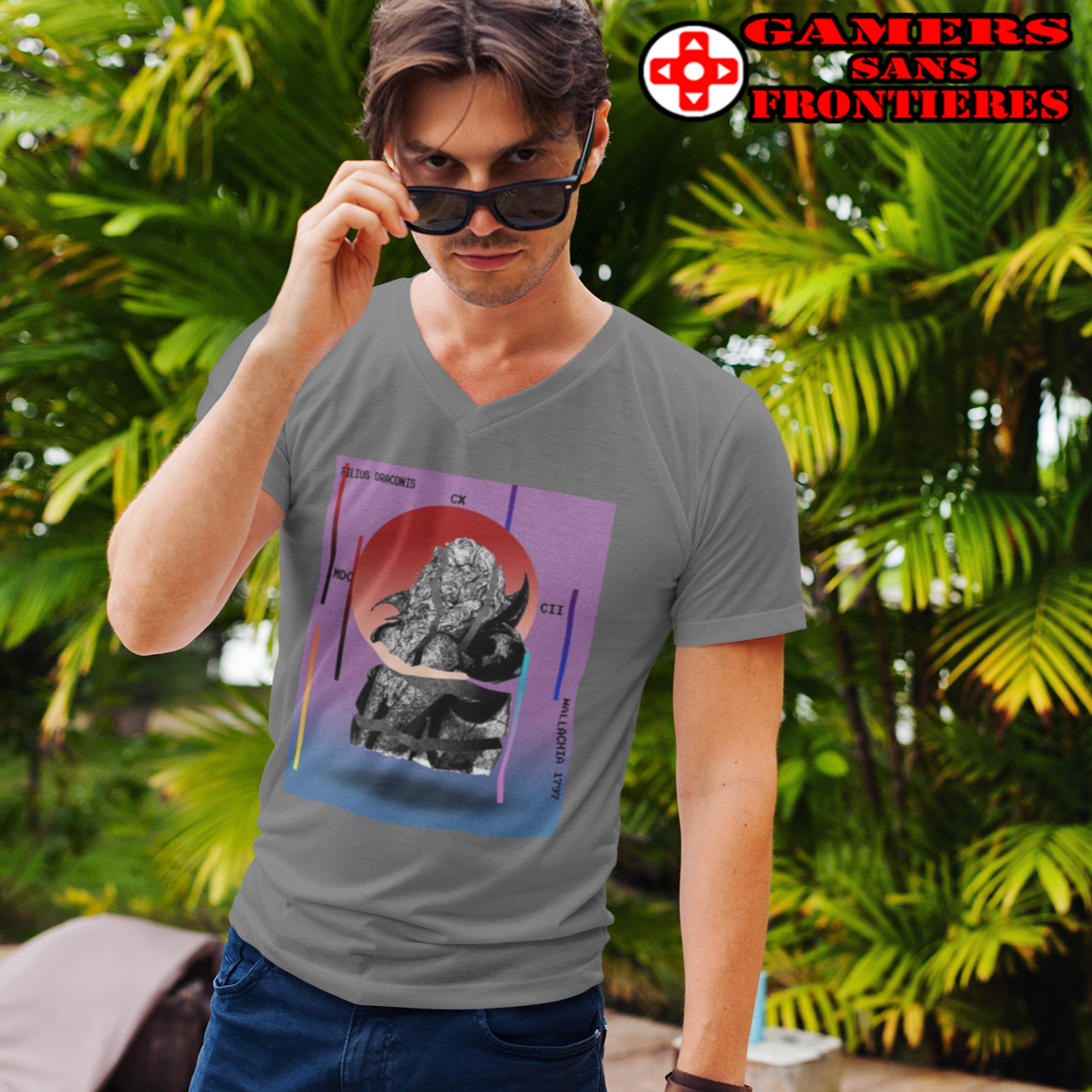 Castlevania Men's V Tee - Filius Draconis