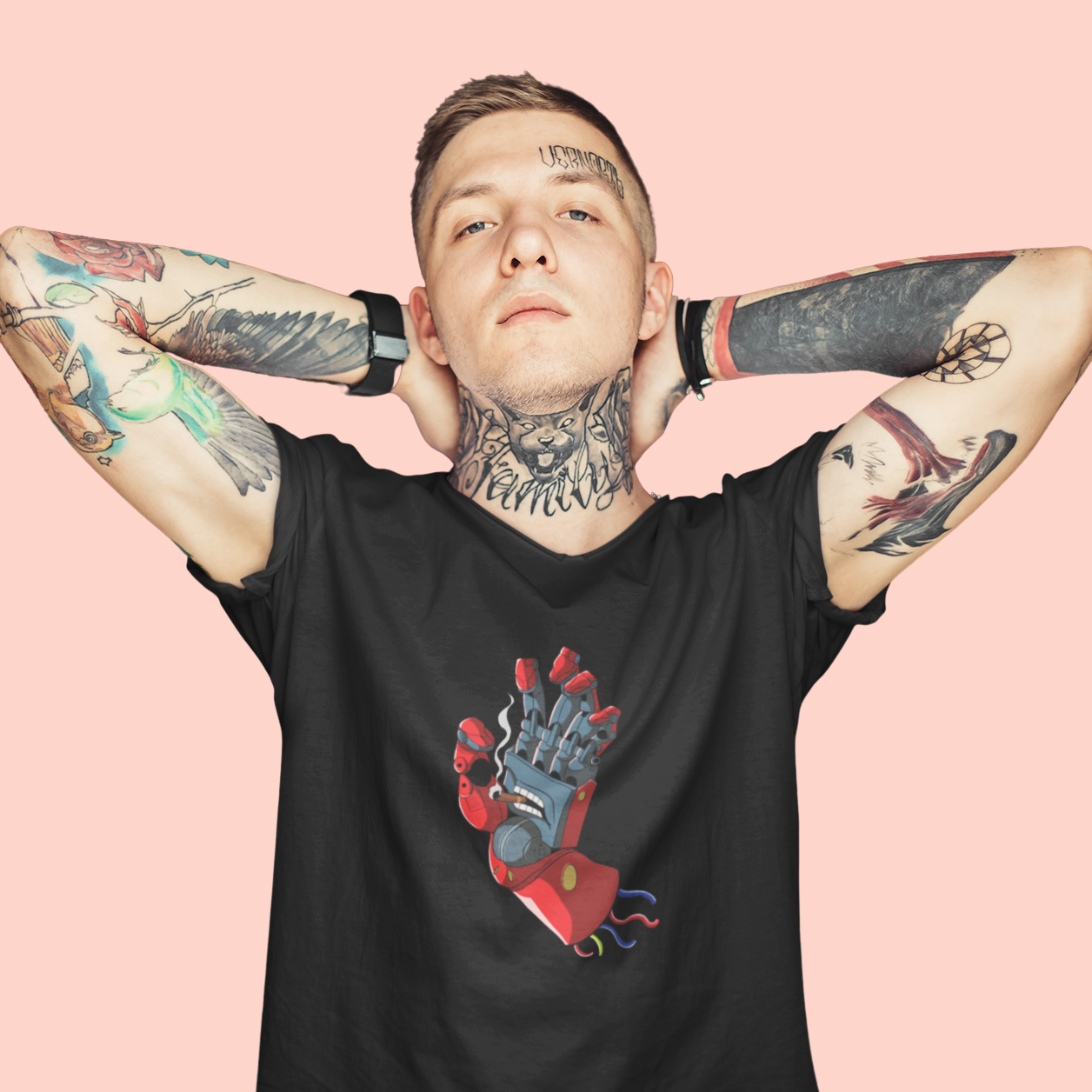 Metal Gear Men's V Tee - Boss’ Smoking Hand