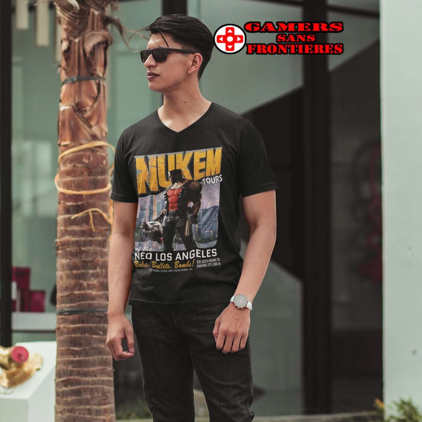 Men's V Tee - Nukem Tours