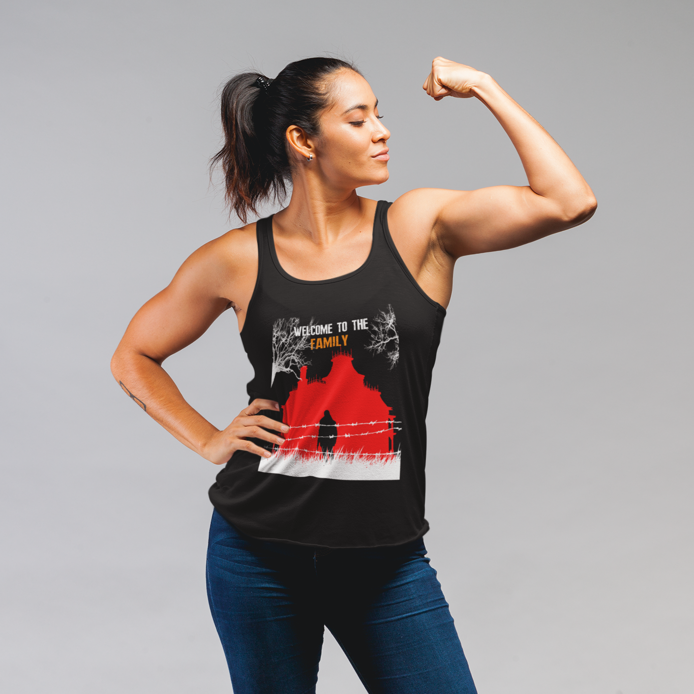 Women's Racerback Tank - Welcome to the Family
