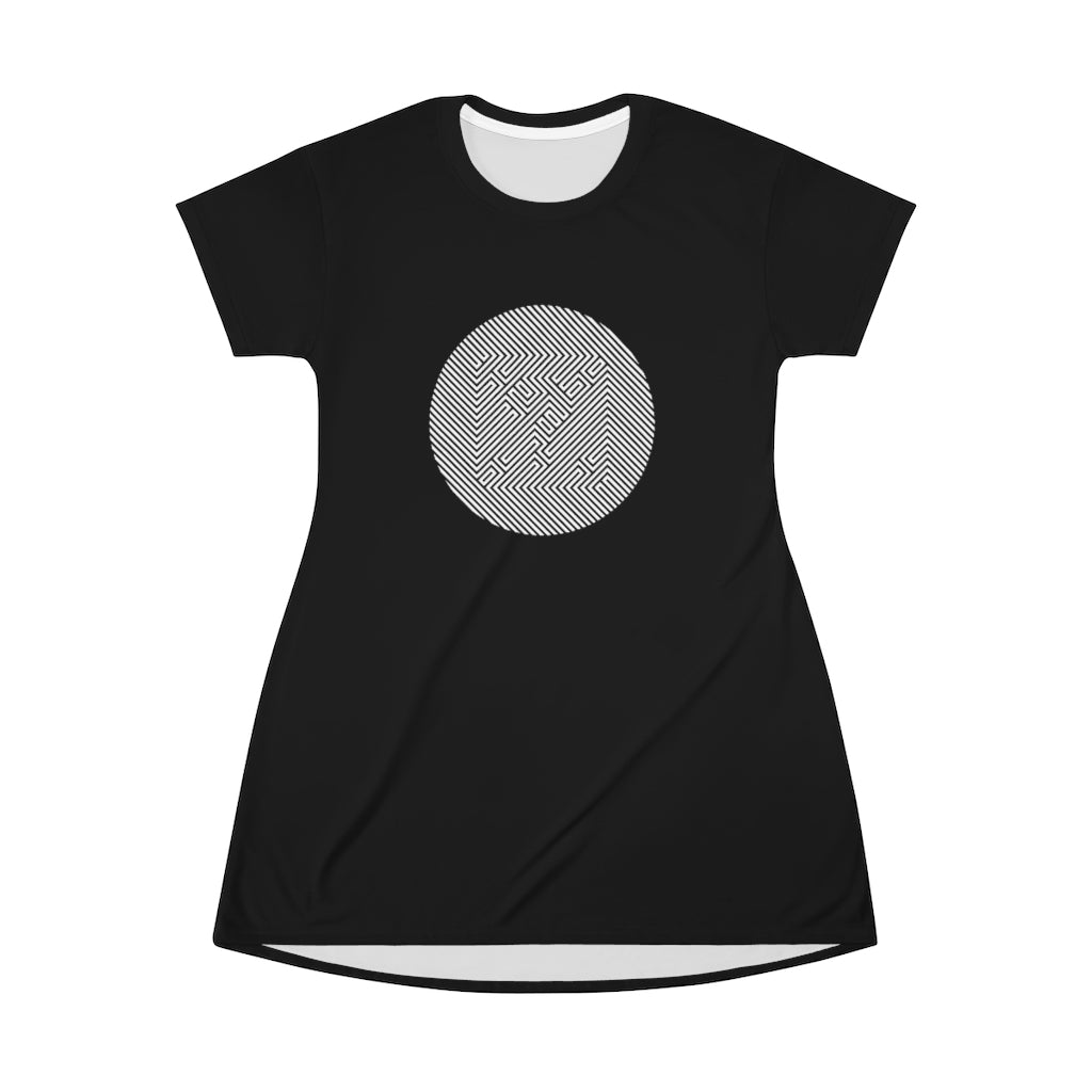 Women's Tee Dress - Block Stealth